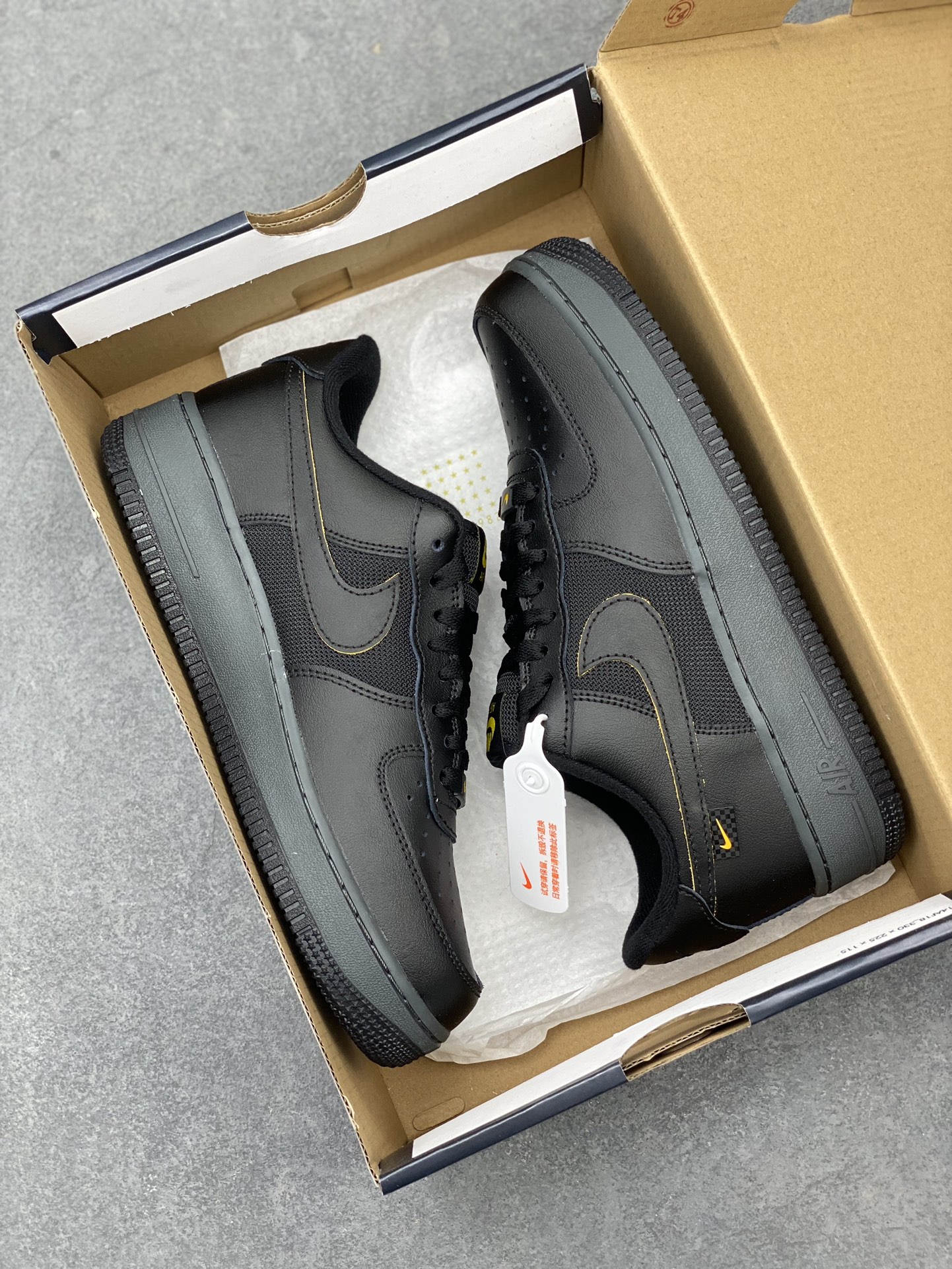Nike Air Force 1 Low Black/Grey: Original Quality, Perfect Edition, Comfort Insole 10 i1711306186 7329 0