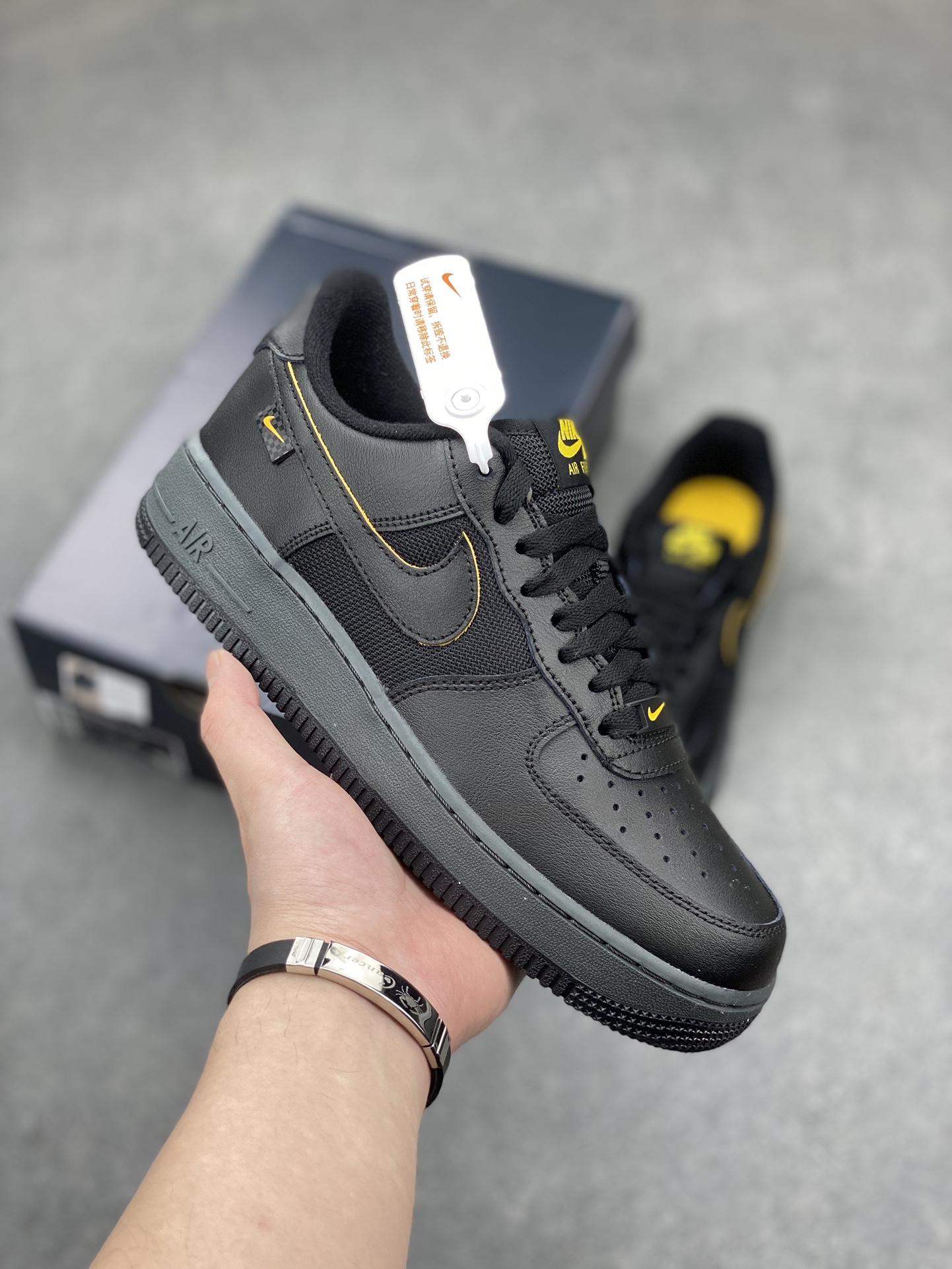 Nike Air Force 1 Low Black/Grey: Original Quality, Perfect Edition, Comfort Insole