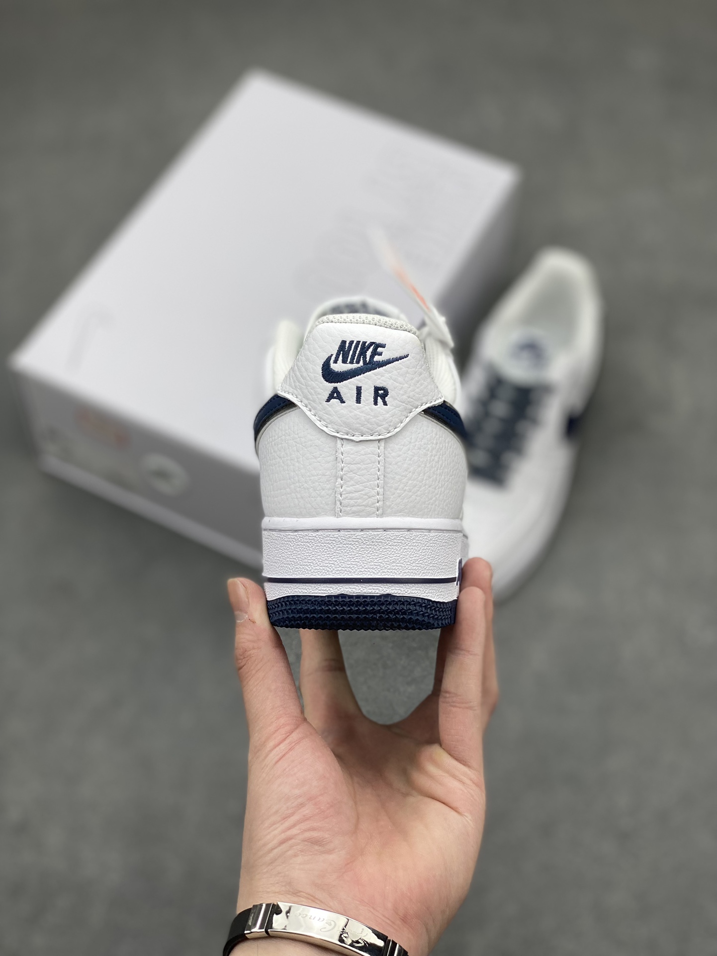 NK Air Force 1 '07 Low White/Navy Blue Casual Sneakers CW2288-111 5 i1711389791 4181 0