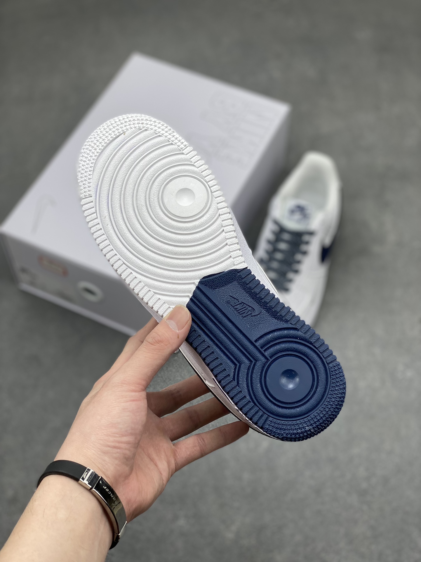 NK Air Force 1 '07 Low White/Navy Blue Casual Sneakers CW2288-111 7 i1711389791 6305 0