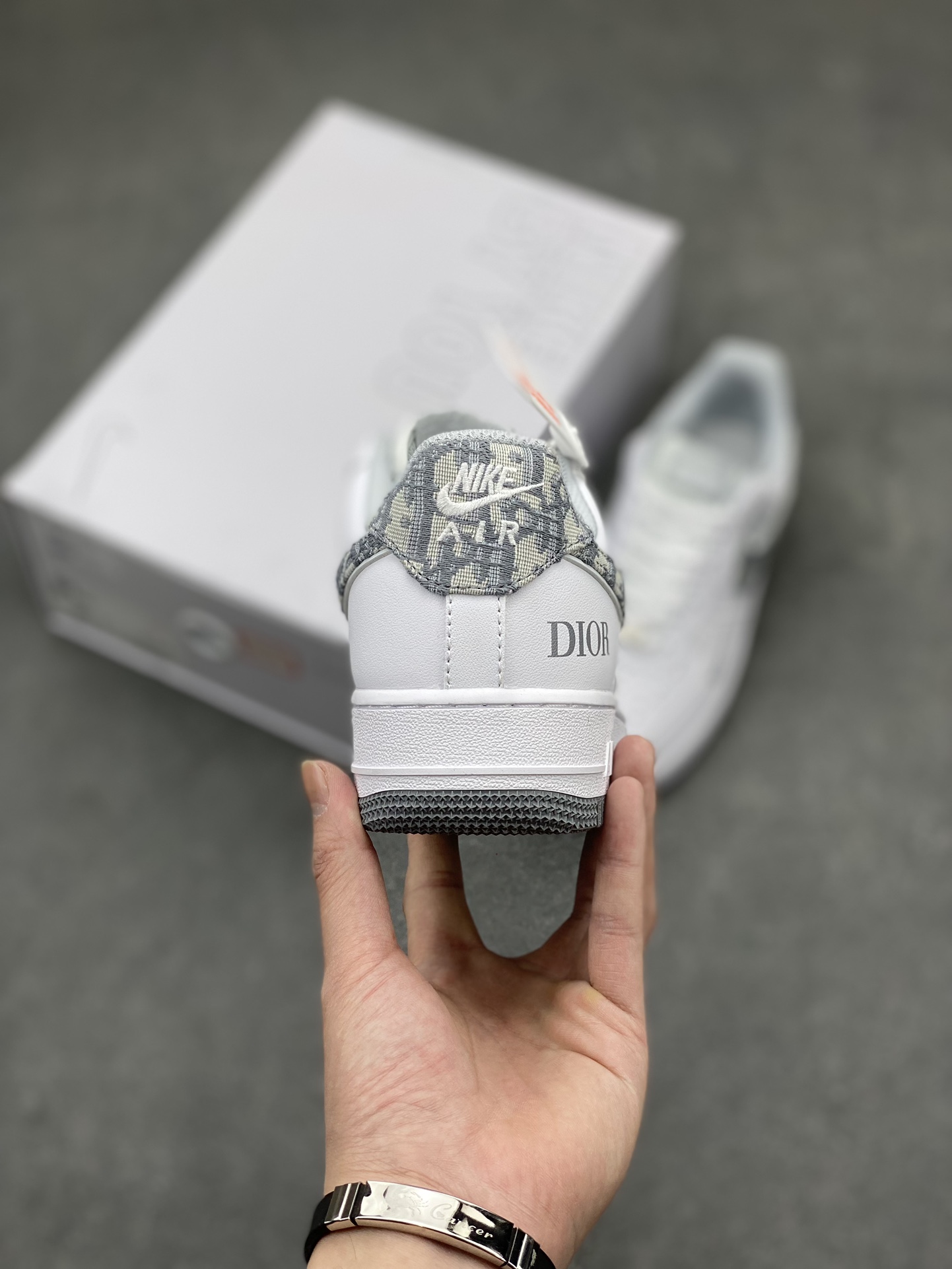 Nike Air Force 1 '07 Low Custom White/Gray Shoes - Limited Edition 5 i1711574408 5267 0