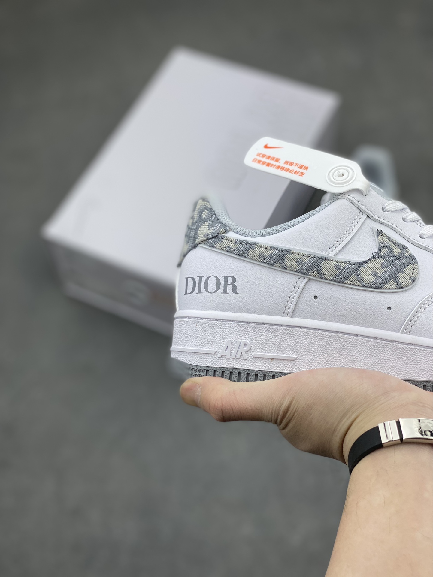 Nike Air Force 1 '07 Low Custom White/Gray Shoes - Limited Edition 6 i1711574408 7082 0