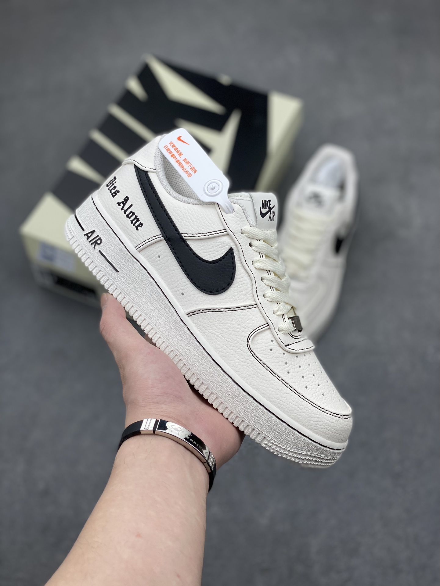 Vlone x Nike Air Force 1 '07 Low White/Black Casual Sneakers AA5360-002