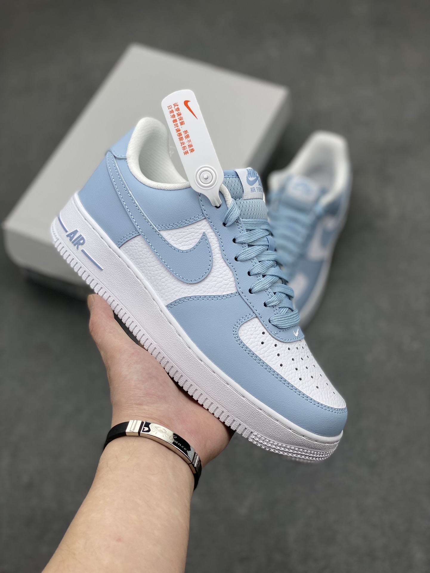 Nike Air Force 1 '07 Low Light Blue/White Casual Shoes FZ4627-400