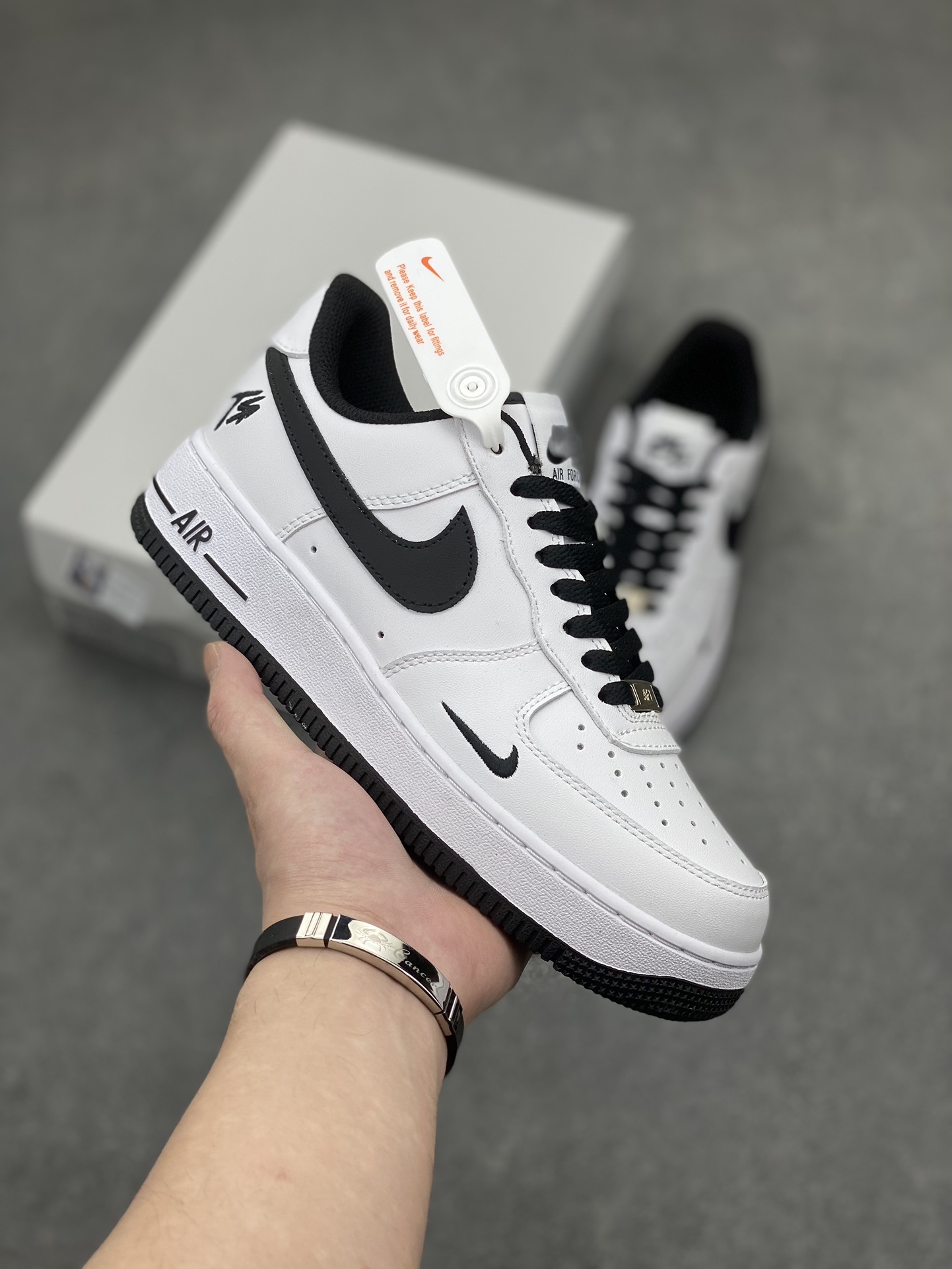 Nike Air Force 1 '07 Low TS White/Black Casual Sneakers FJ5756-101