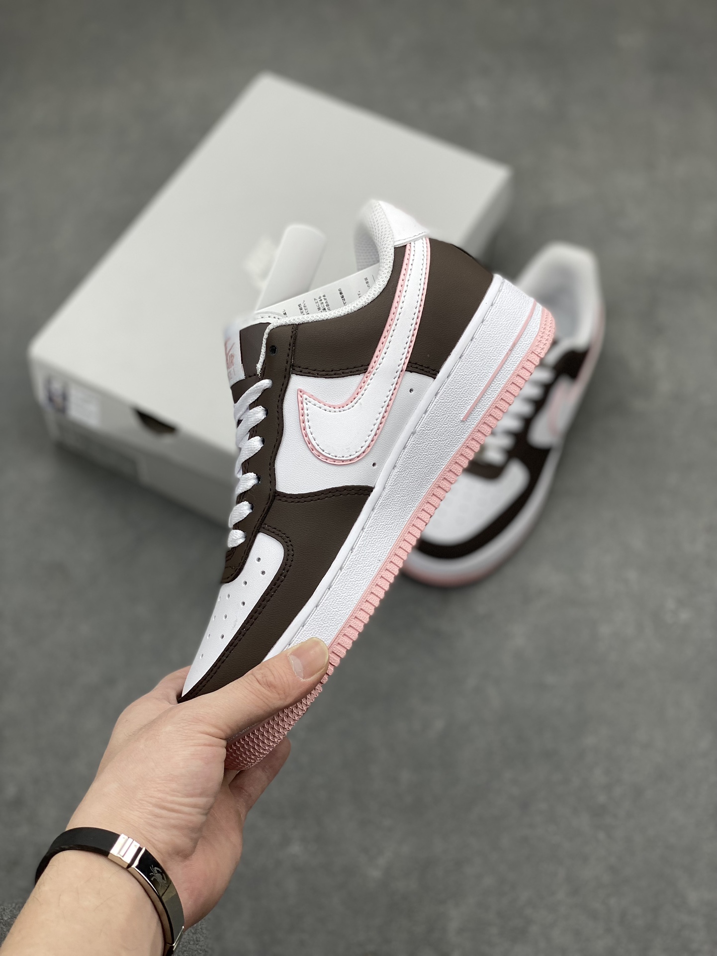 Nike Air Force 1 '07 Low TS: Brown & White Casual Sneakers, Comfort & Durability 4 i1711650554 2712 0