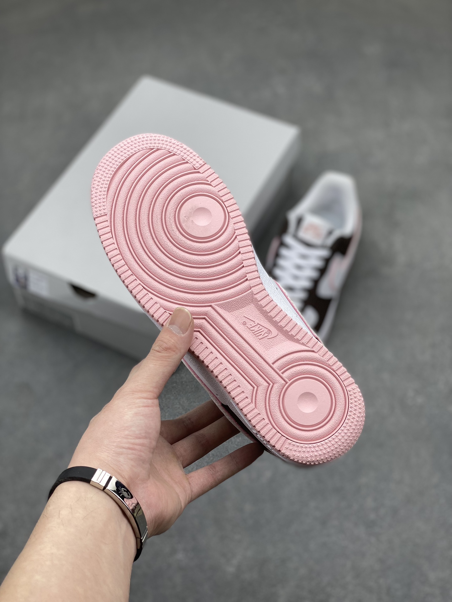 Nike Air Force 1 '07 Low TS: Brown & White Casual Sneakers, Comfort & Durability 7 i1711650554 335 0