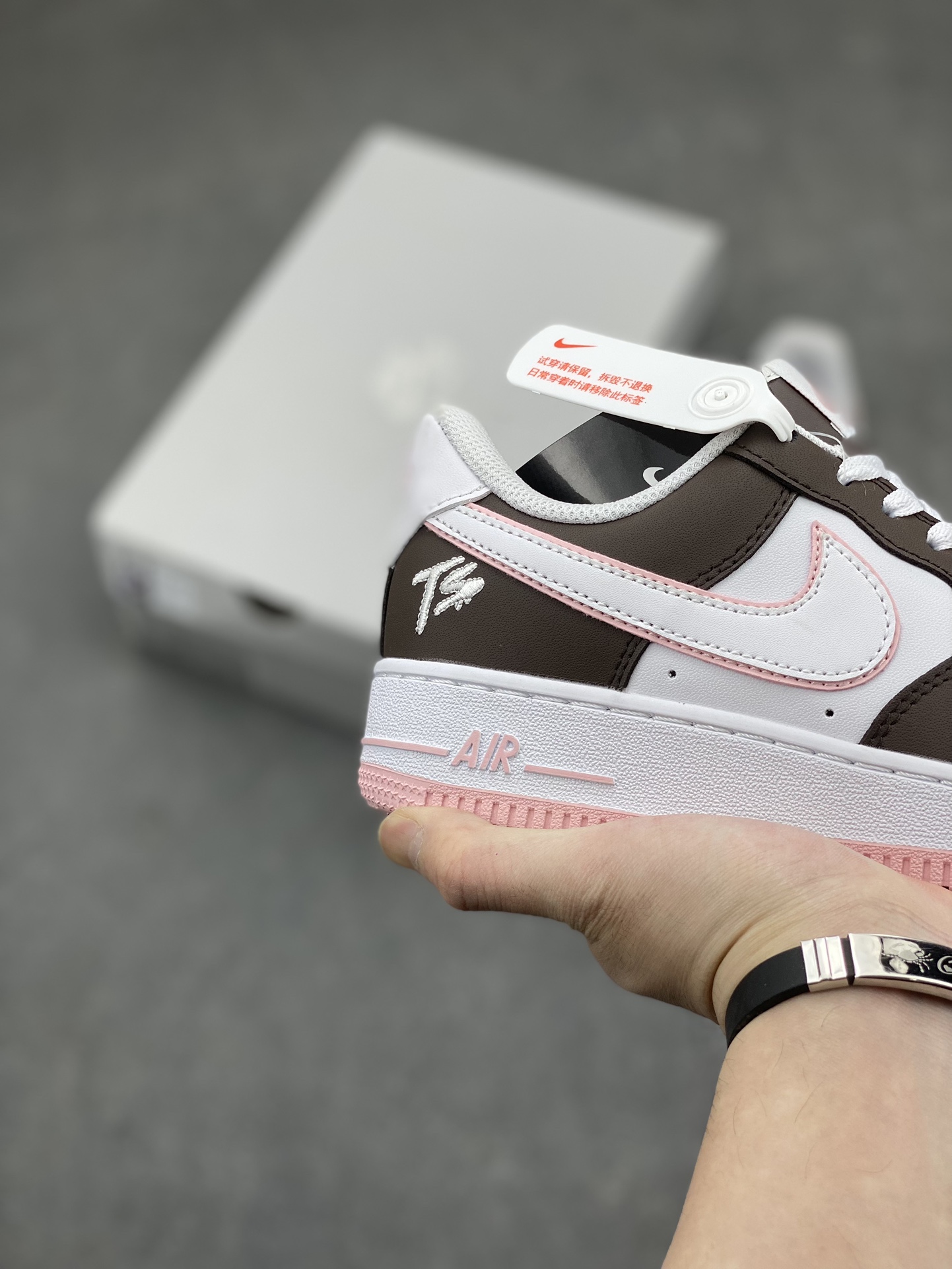 Nike Air Force 1 '07 Low TS: Brown & White Casual Sneakers, Comfort & Durability 6 i1711650554 9009 0