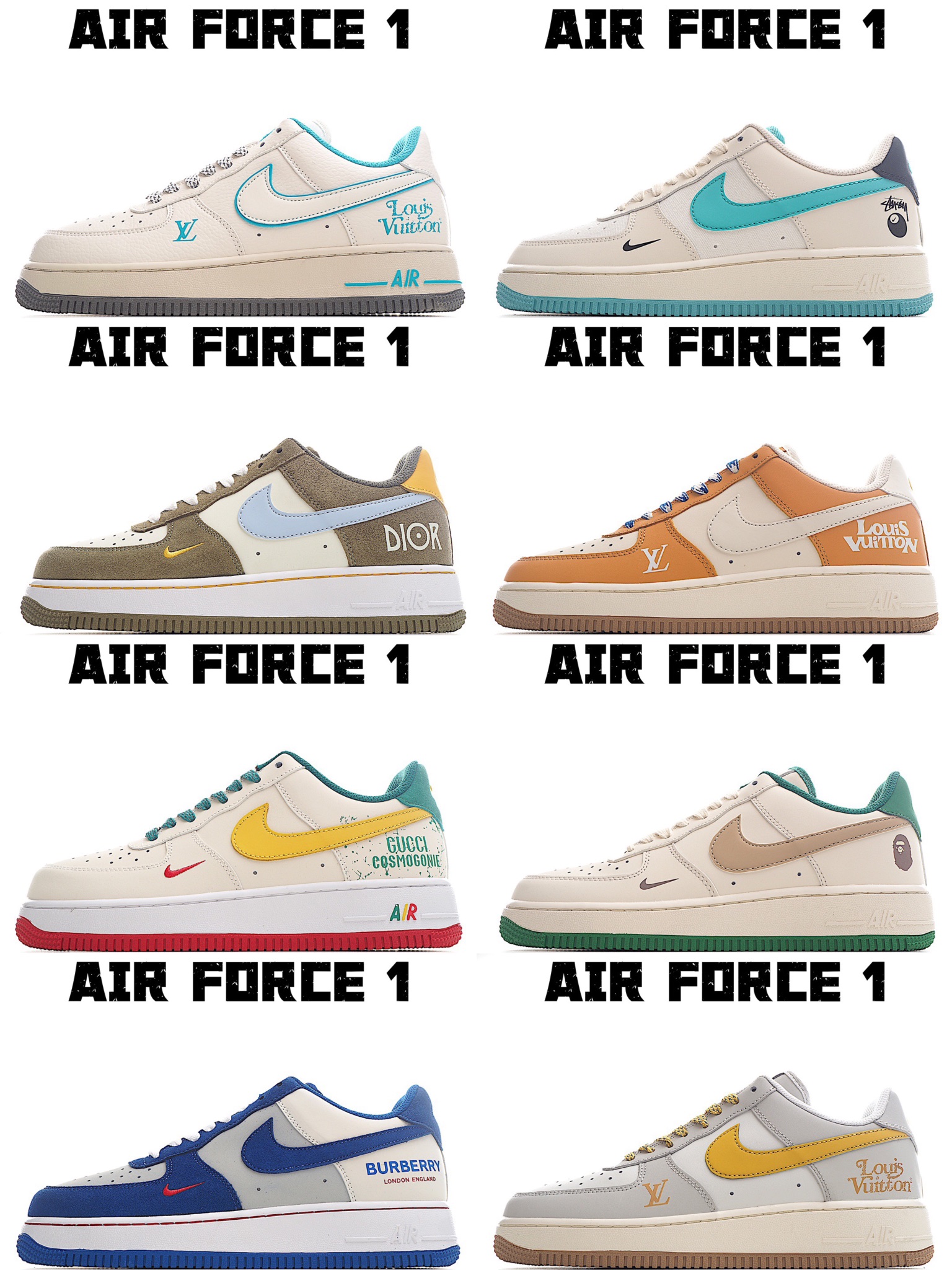 Air Force 1 Custom Sneakers: Designer Collaboration, Stylish, and Unique