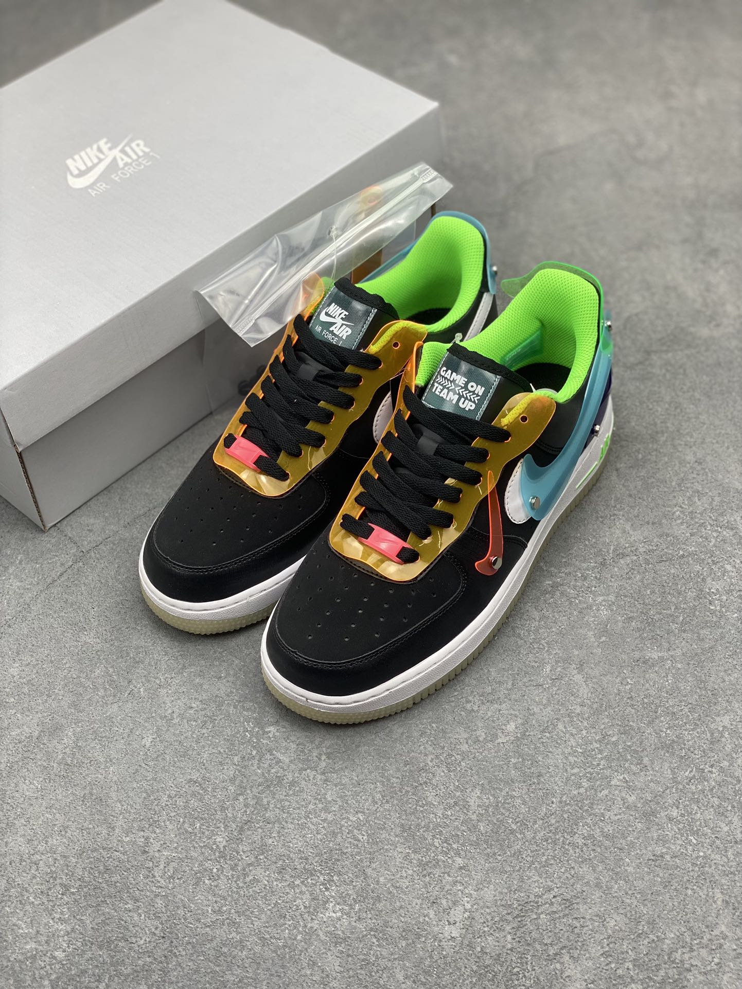 Nike Air Force 1 Low Removable Swoosh Sneakers DO7085-011 9 i1711742582 1371 4