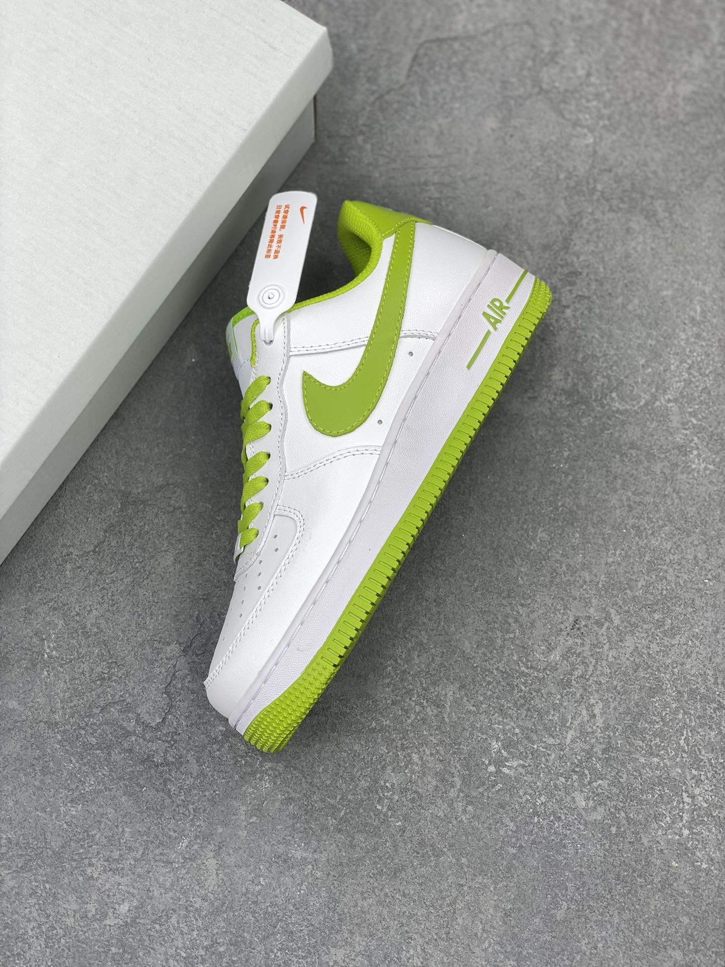 Nike Air Force 1 Low White Lime Green Casual Sneakers (DH7561-105) 8 i1711742882 4204 0