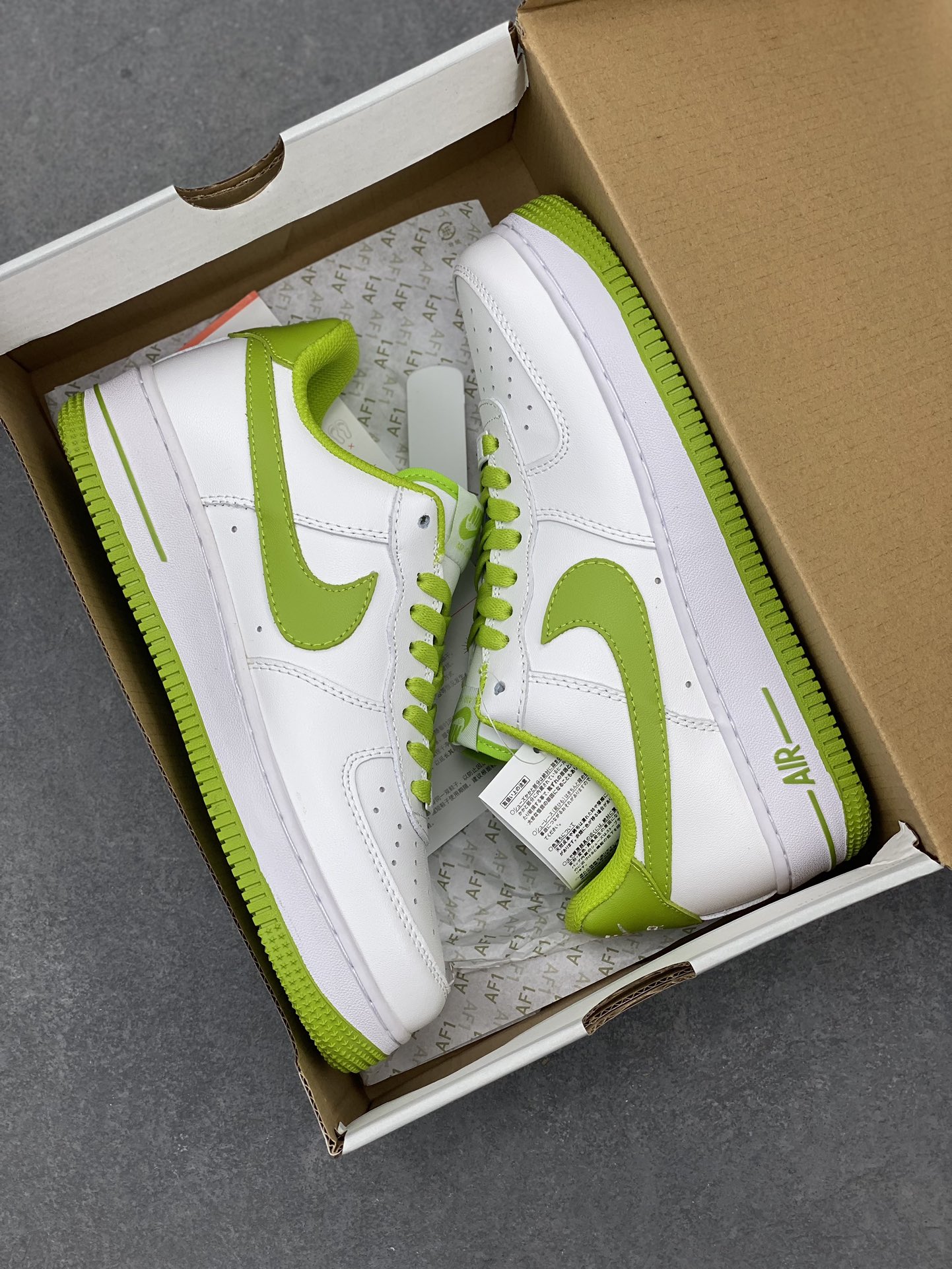 Nike Air Force 1 Low White Lime Green Casual Sneakers (DH7561-105) 10 i1711742882 9544 5