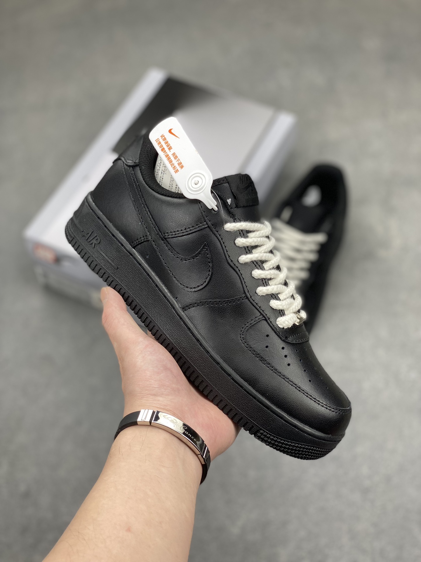 Nike Air Force 1 Black "Hemp Rope" Sneakers, CW2288-001, All Sizes Available