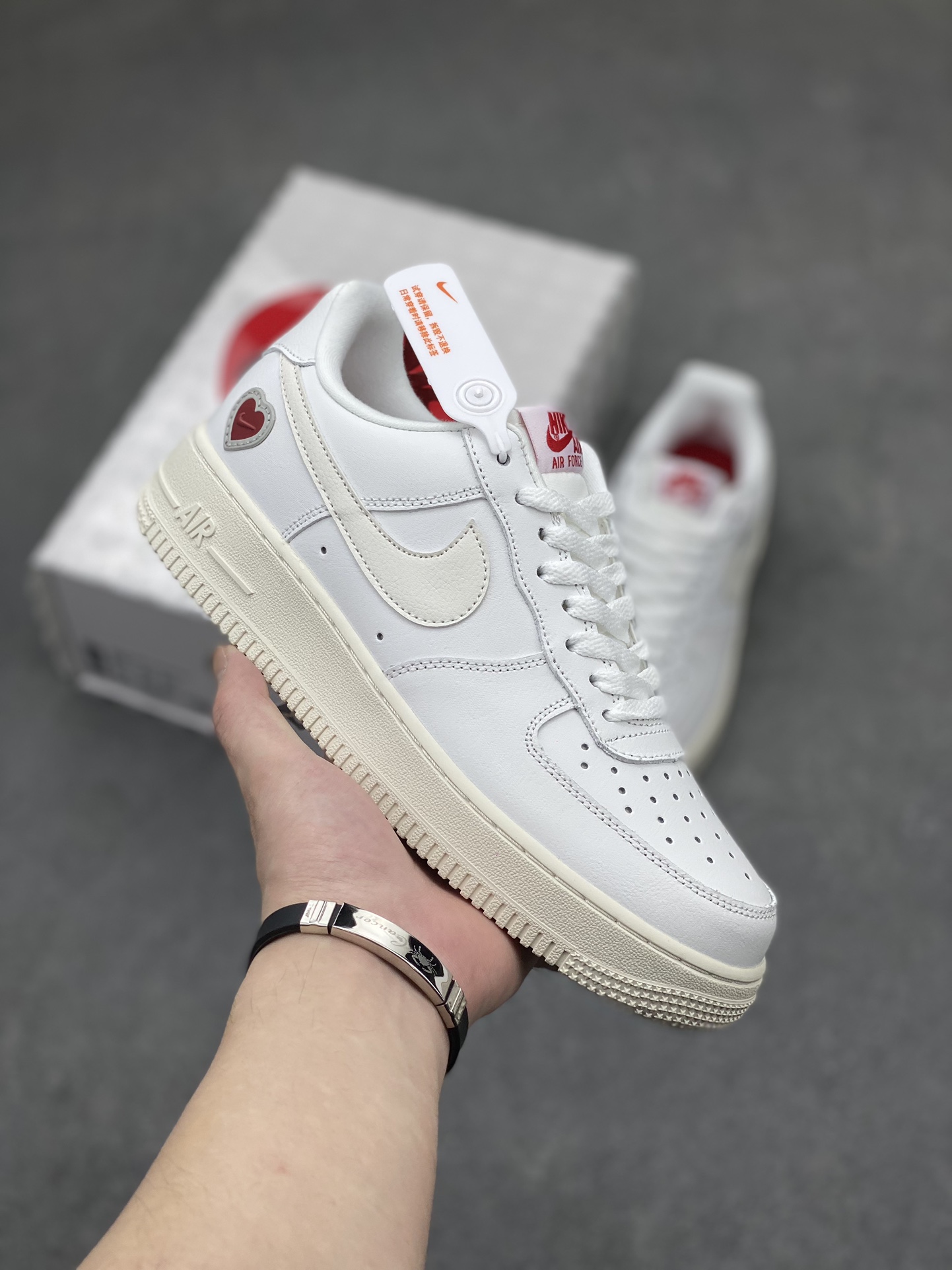 Nike Air Force 1 Low White/Sail Valentine's Day Edition (DD7117-100)