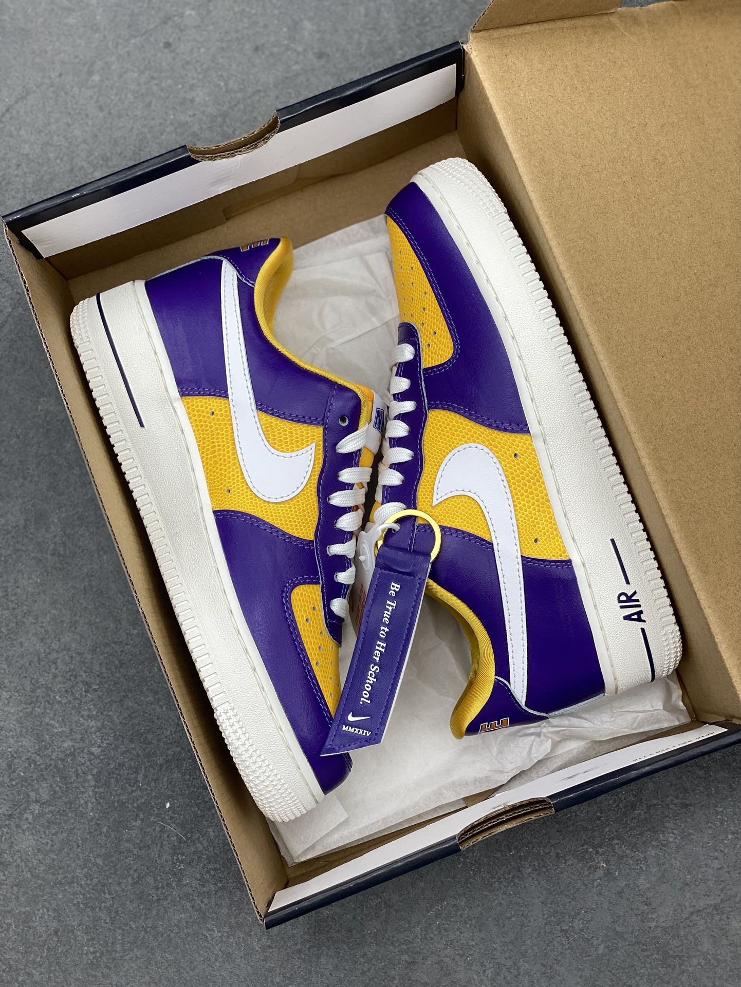 Nike Air Force 1 Low Purple Yellow Casual Sneakers FJ1408-500 10 i1711913989 2306 8