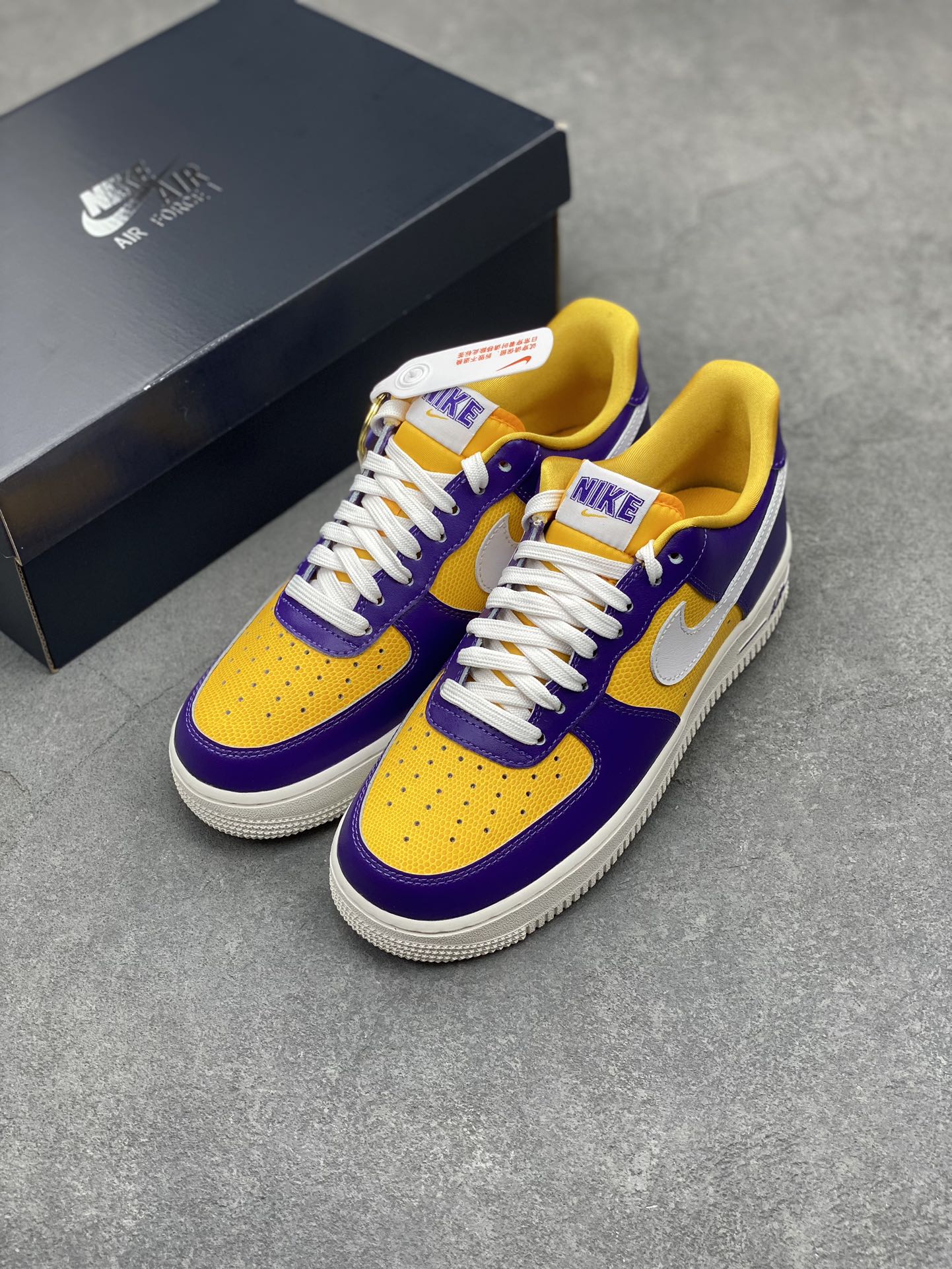 Nike Air Force 1 Low Purple Yellow Casual Sneakers FJ1408-500 9 i1711913989 4358 7