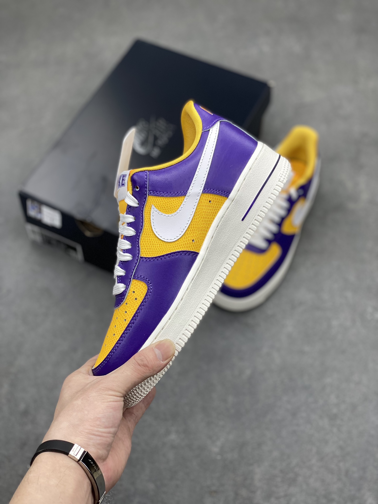 Nike Air Force 1 Low Purple Yellow Casual Sneakers FJ1408-500 4 i1711913989 5024 3
