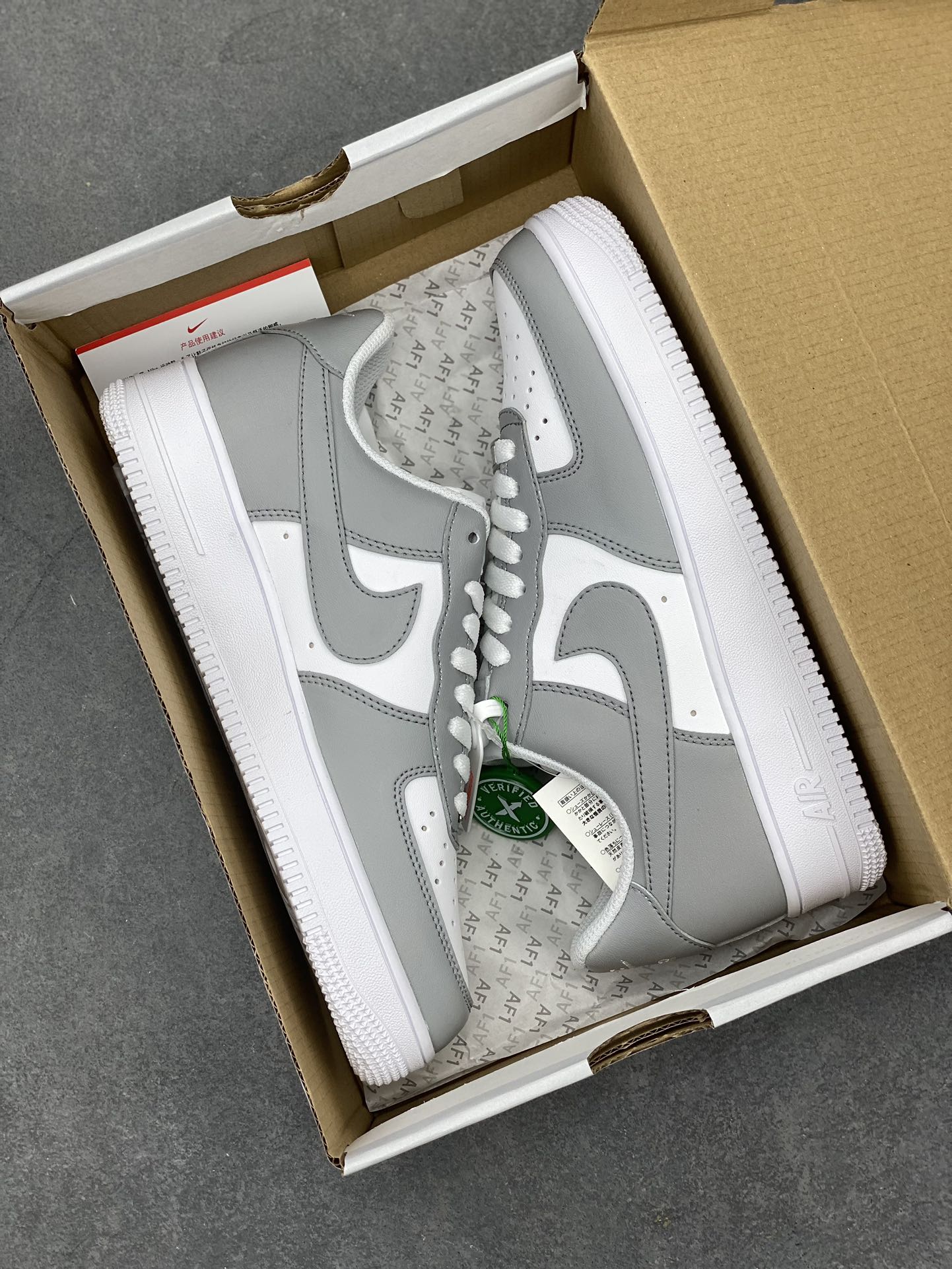 Nike Air Force 1 '07 Low Grey White Sneakers Classic Style FD9763-101 10 i1711996411 720 7