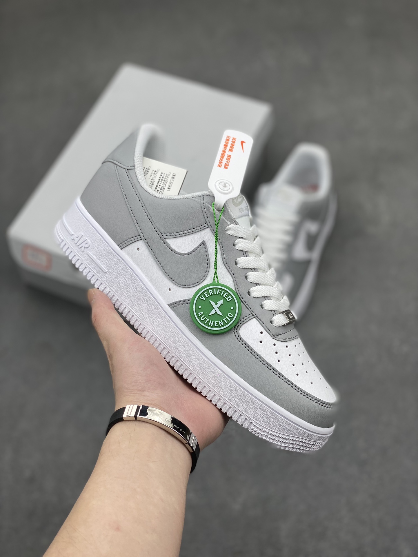Nike Air Force 1 '07 Low Grey White Sneakers Classic Style FD9763-101 2 i1711996411 9419 2