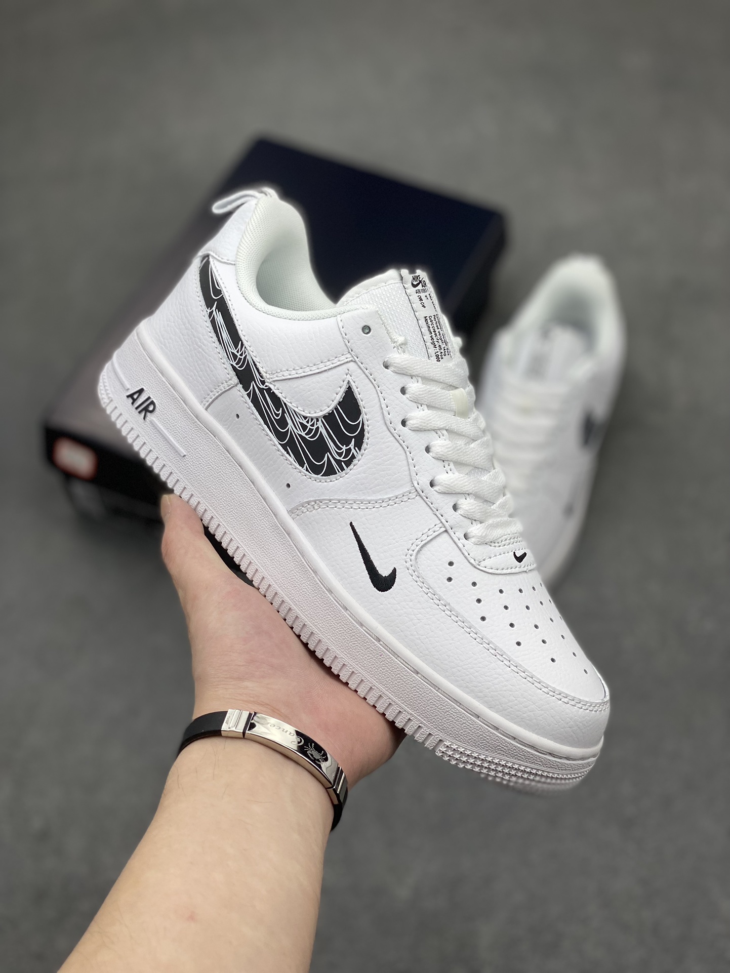 Nike Air Force 1 Reflective Swoosh Sneakers FB8971-200 - Original Quality
