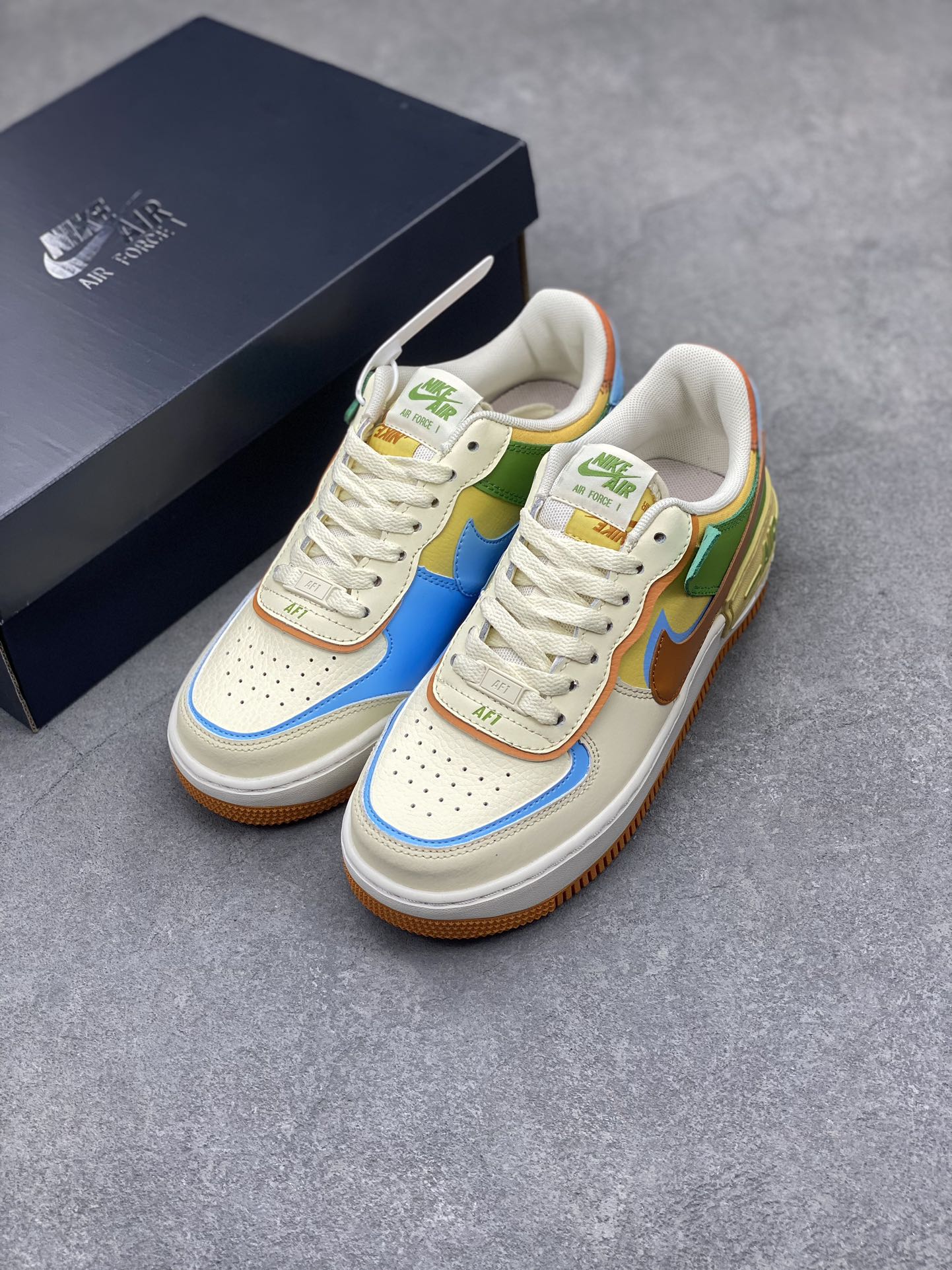 Nike Air Force 1 Low 07 Shadow 'Macaron' Casual Shoes DZ1847-103 9 i1712085347 3129 4