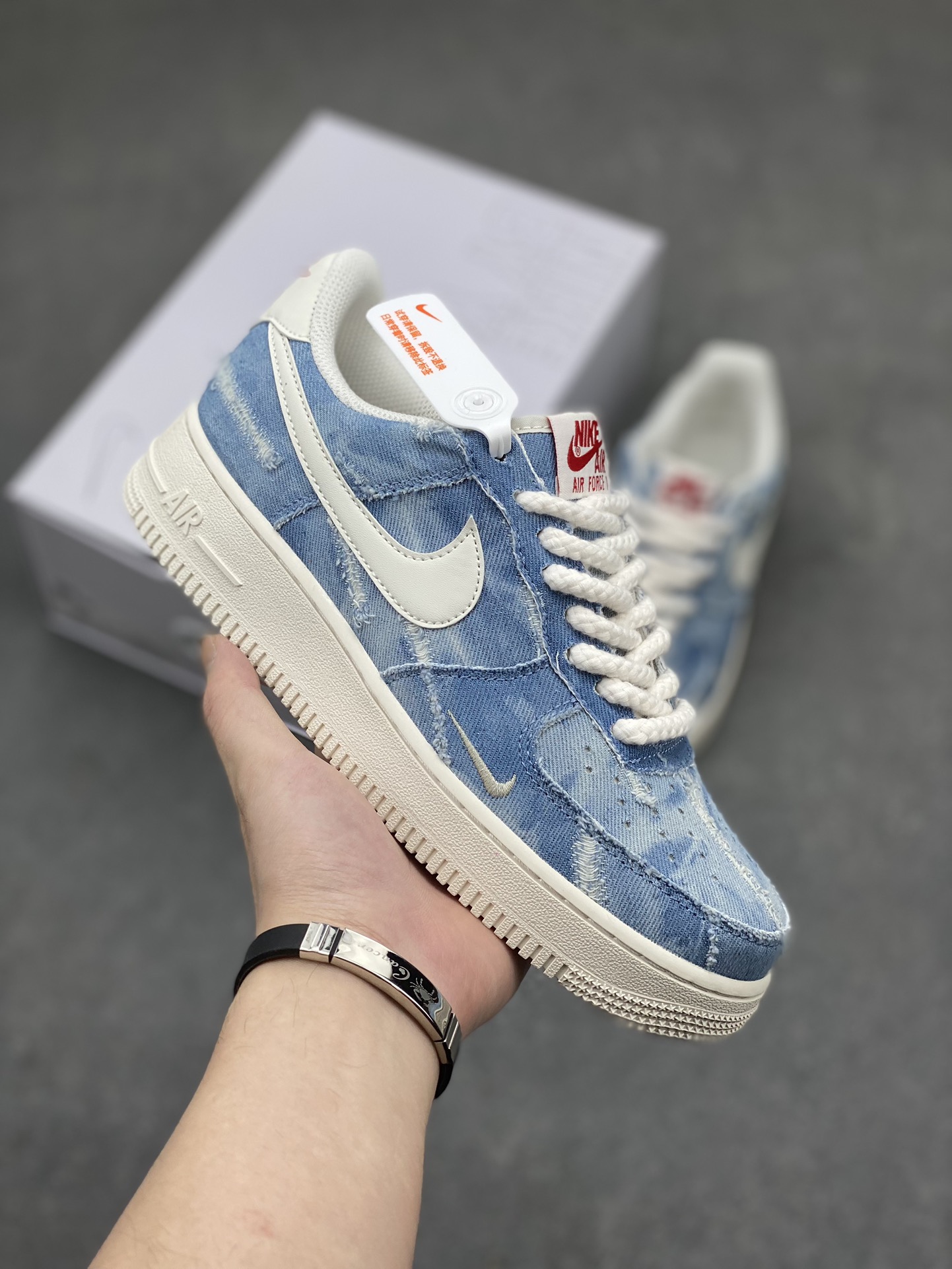 Nike Air Force 1 '07 Low Denim Casual Sneakers CW2288-111