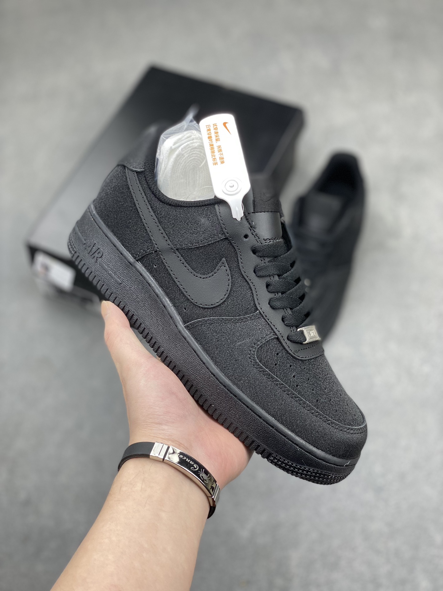 Nike Air Force 1 Low 'Black' Sneaker - Full Starry Sky Design - Size 36-45