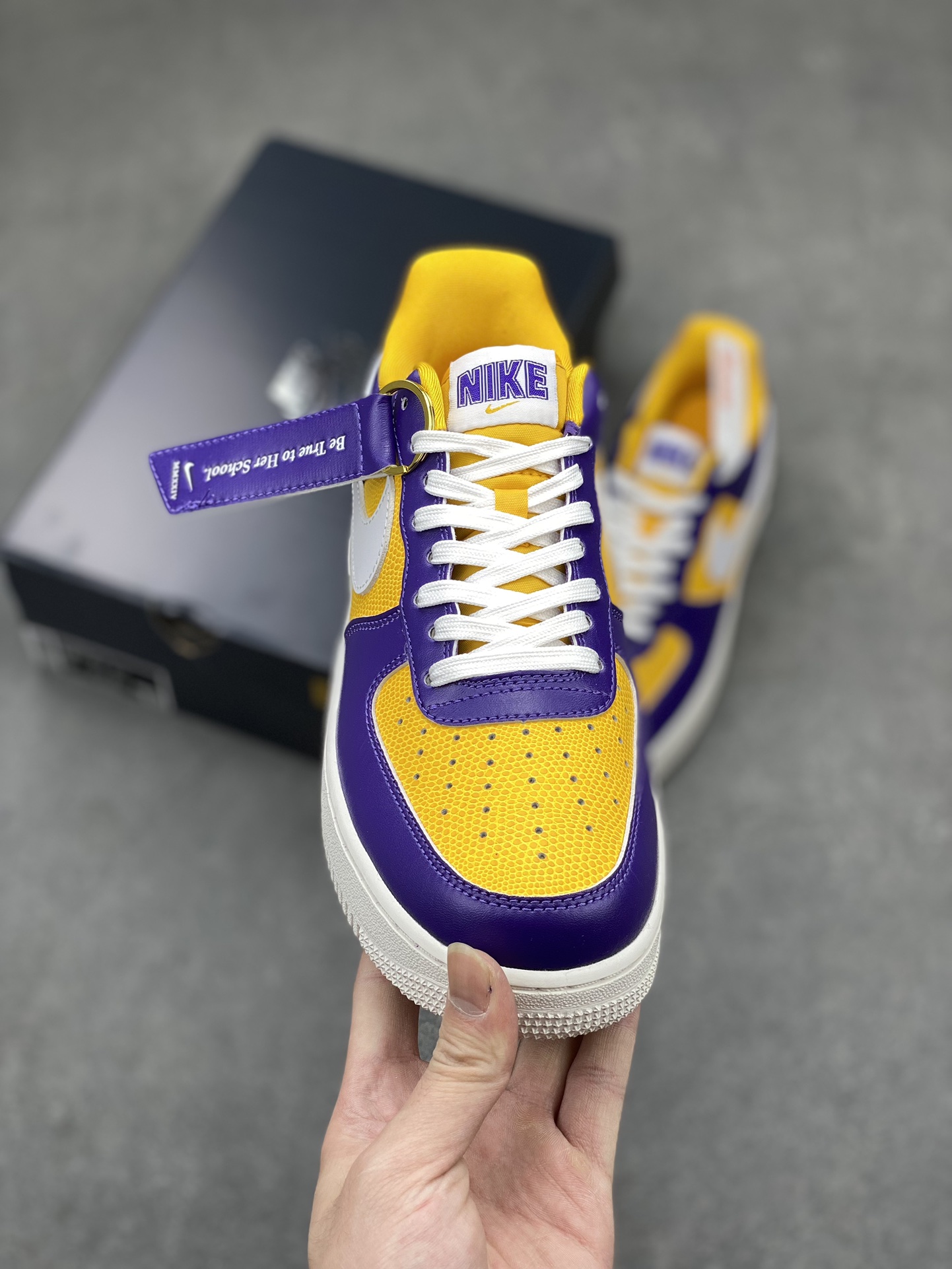 Nike Air Force 1 Low Lakers Purple Yellow Casual Shoes FJ1408-500 3 i1712523470 520 2