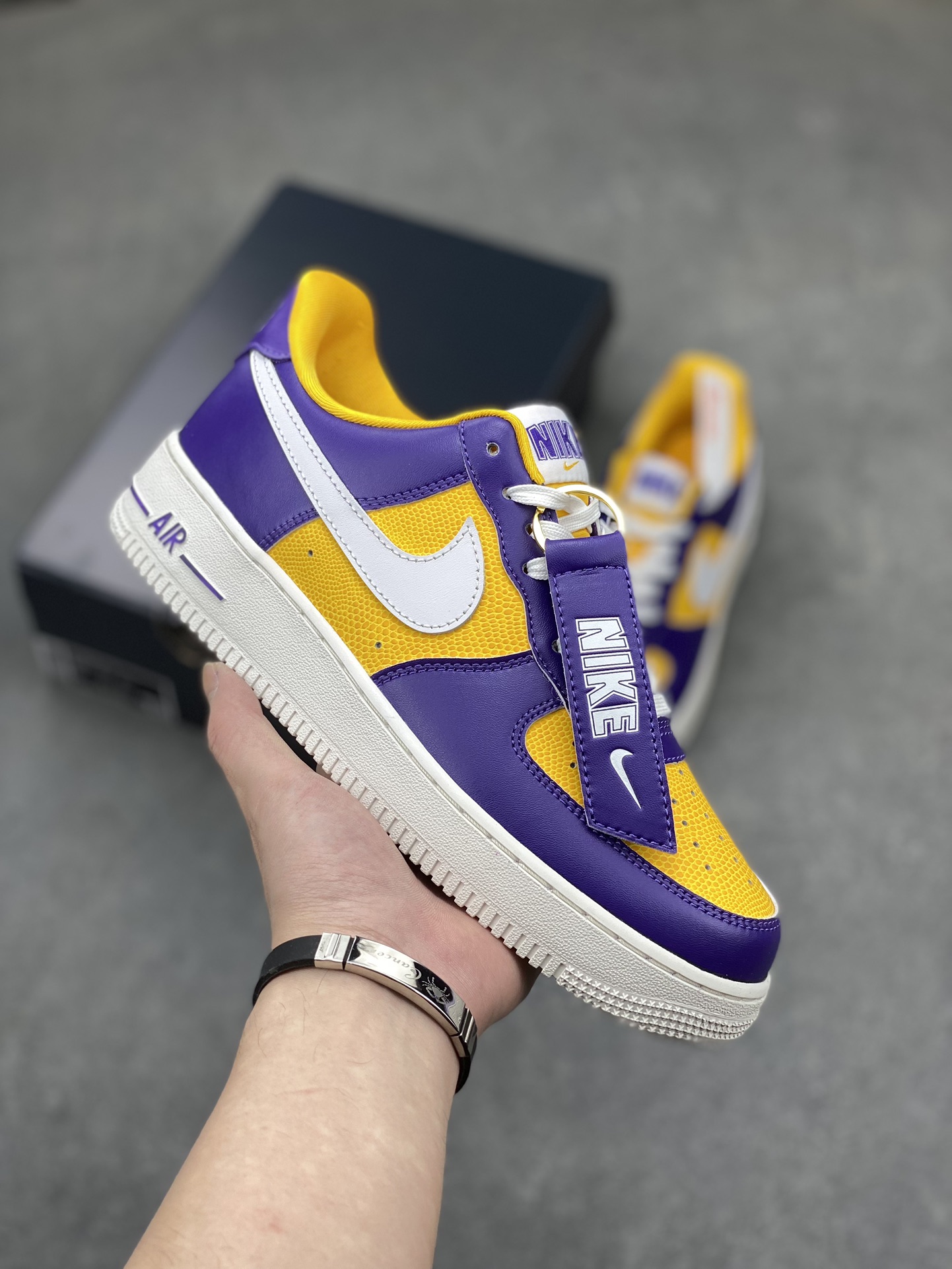 Nike Air Force 1 Low Lakers Purple Yellow Casual Shoes FJ1408-500 2 i1712523470 5528 1