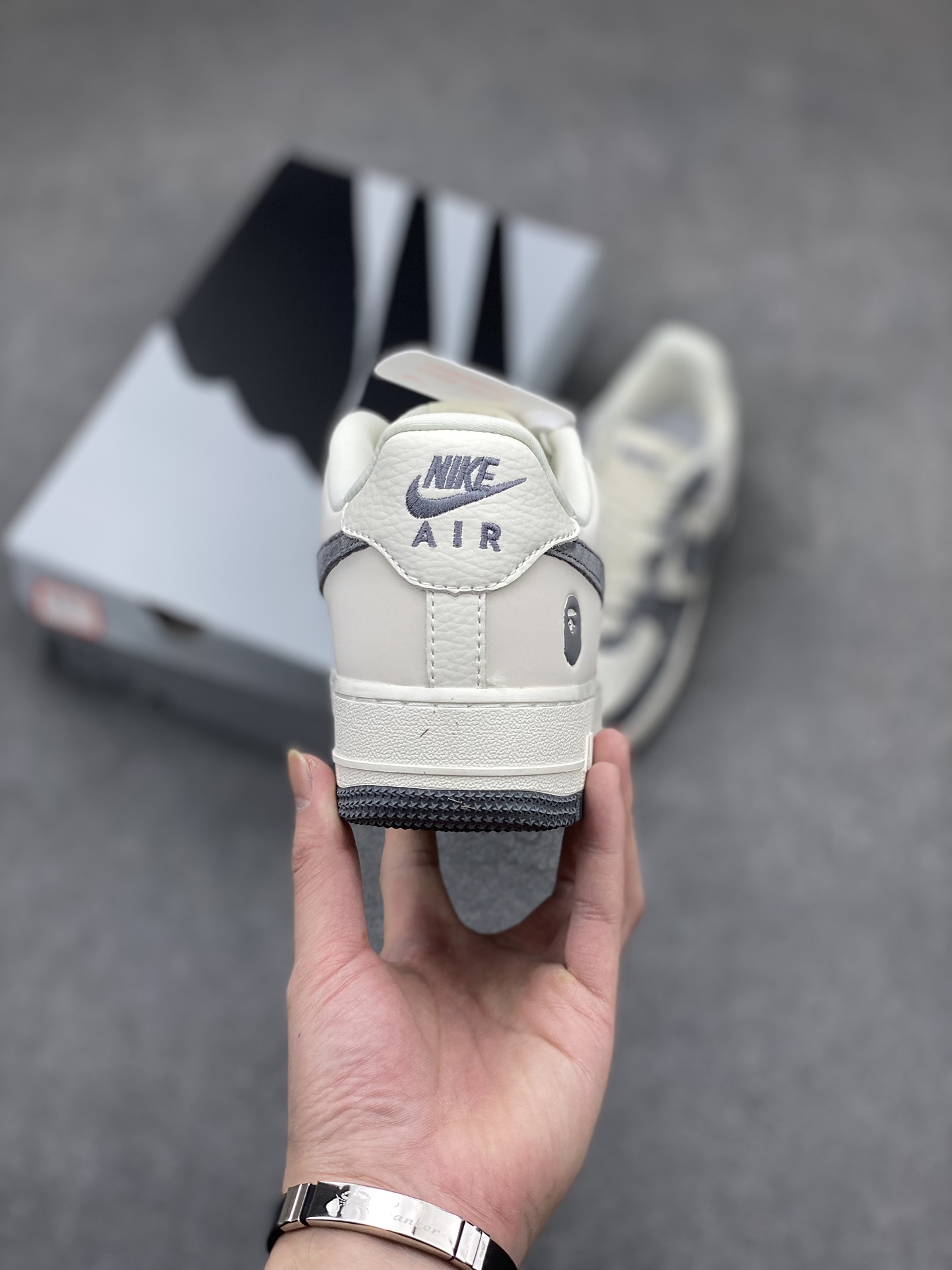 Nike Air Force 1 '07 Low BAPE Collaboration - Ivory/Grey Sneakers 5 i1712604272 8025 1