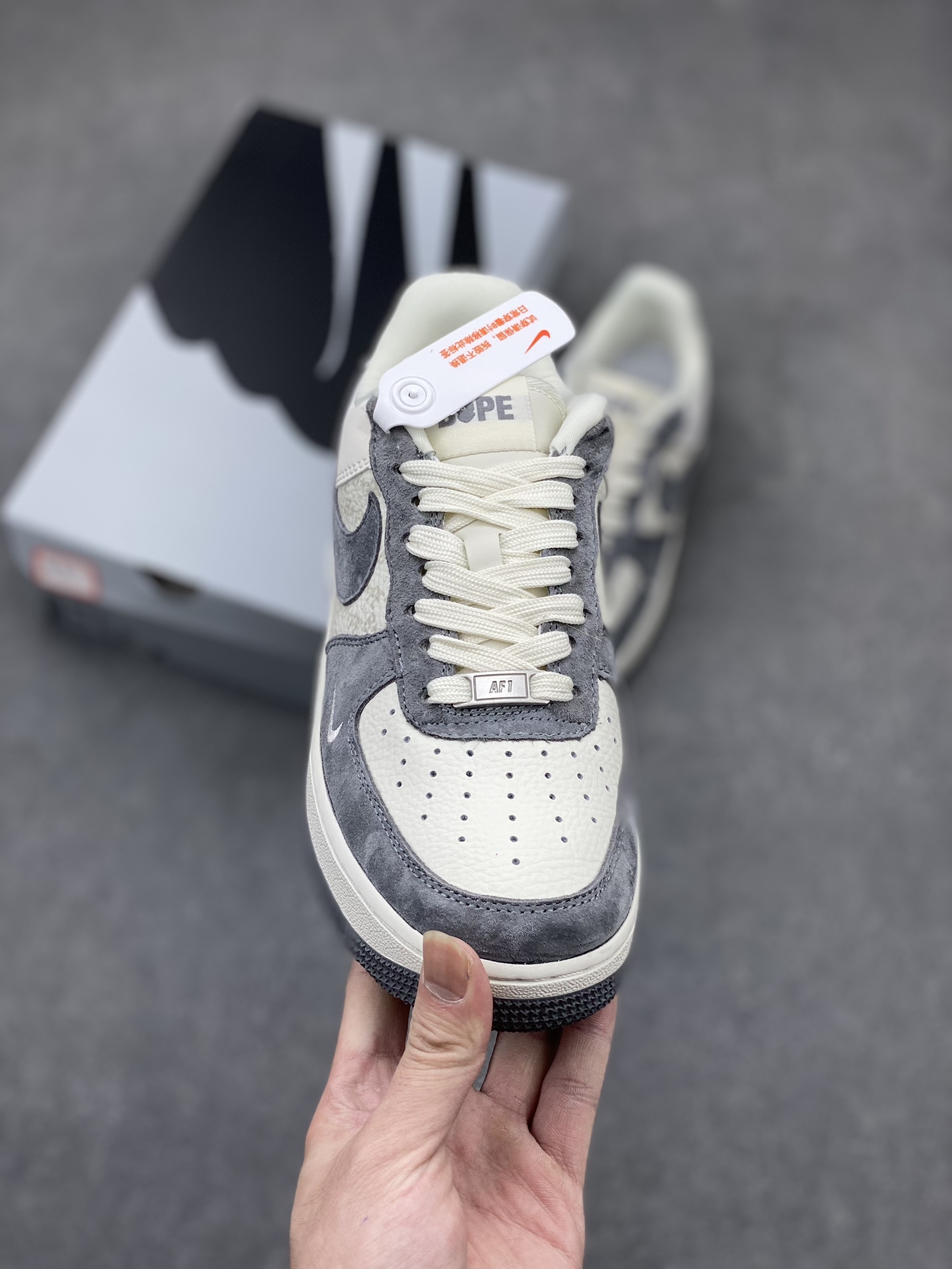 Nike Air Force 1 '07 Low BAPE Collaboration - Ivory/Grey Sneakers 3 i1712604272 8120 3