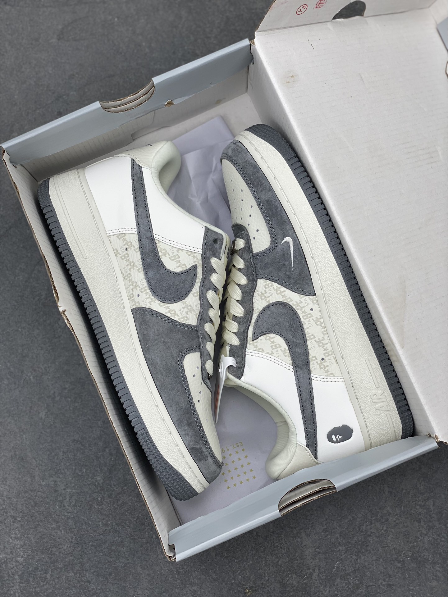 Nike Air Force 1 '07 Low BAPE Collaboration - Ivory/Grey Sneakers 10 i1712604273 1304 4