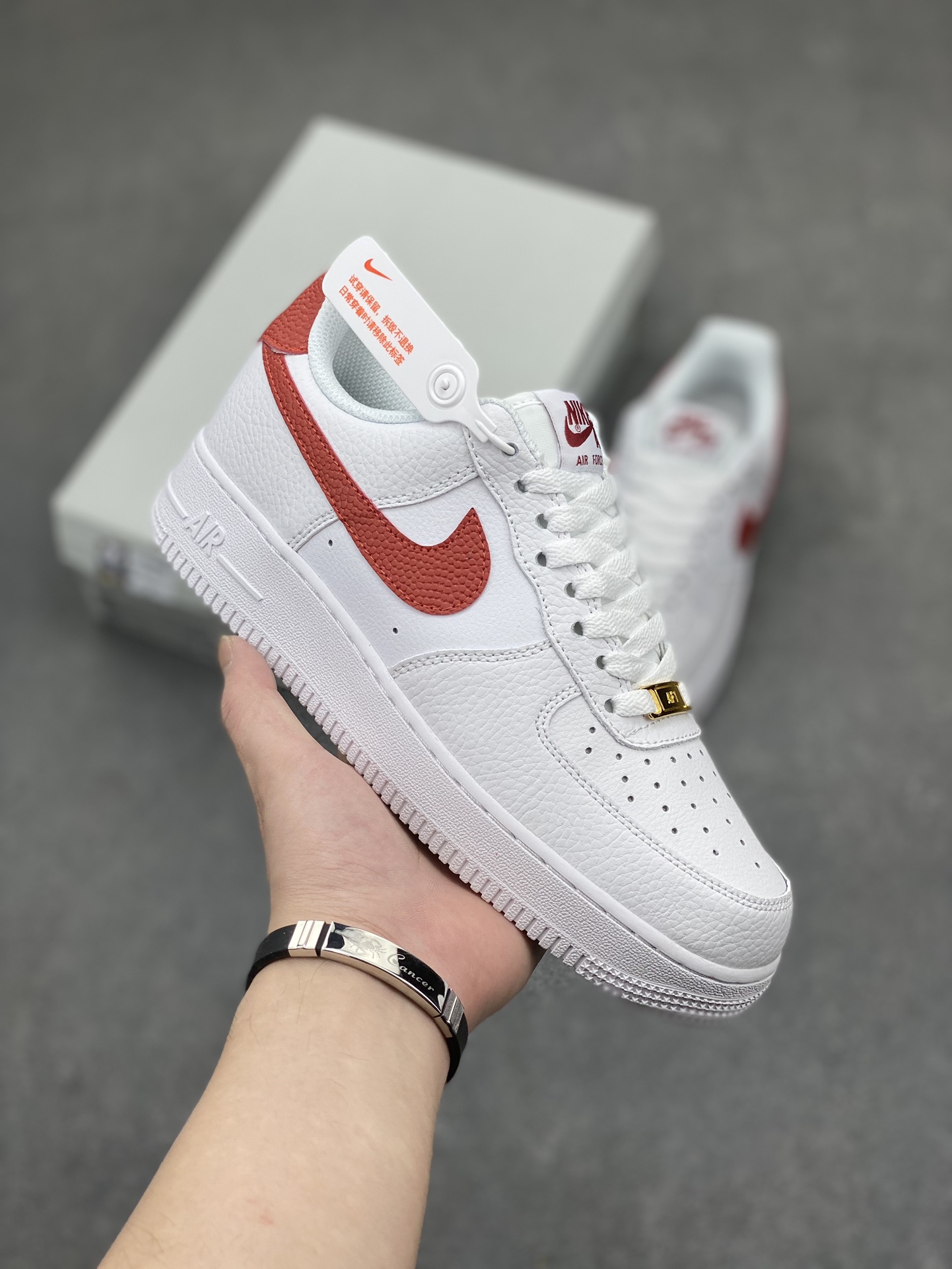 Nike Air Force 1 Low White/Red Casual Sneakers CZ0326-100