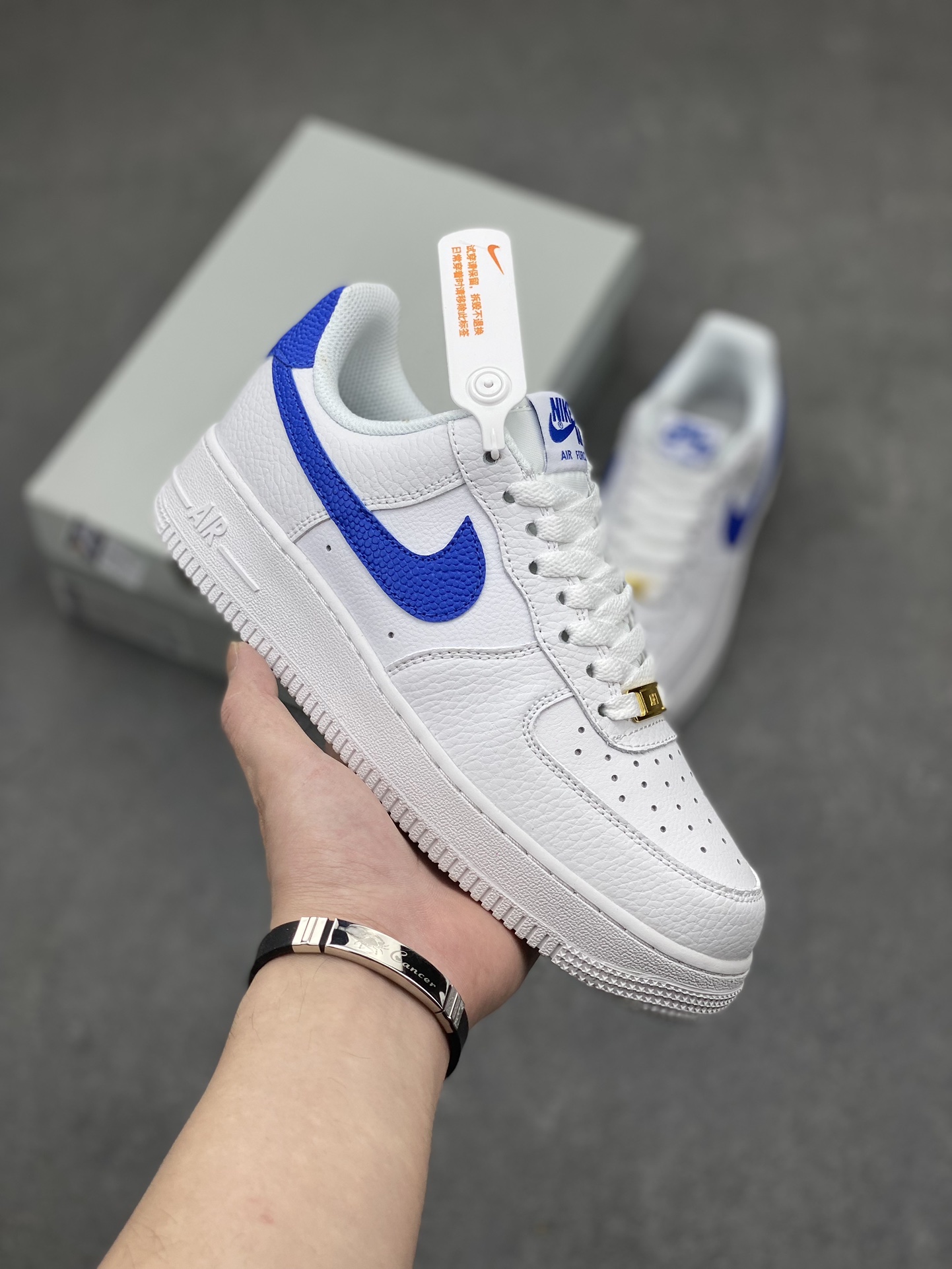 Nike Air Force 1 Low White Hyper Royal Men's Shoes DM2845-100