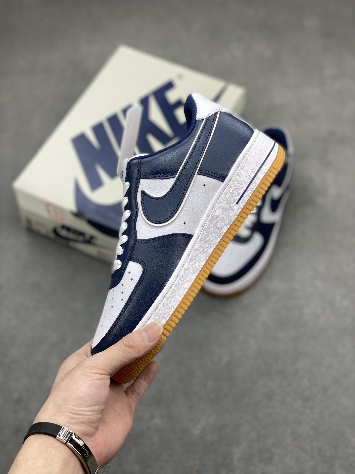 Nike Air Force 1 Low '07 White Deep Blue Sneakers 4 i1712942629 8146 0