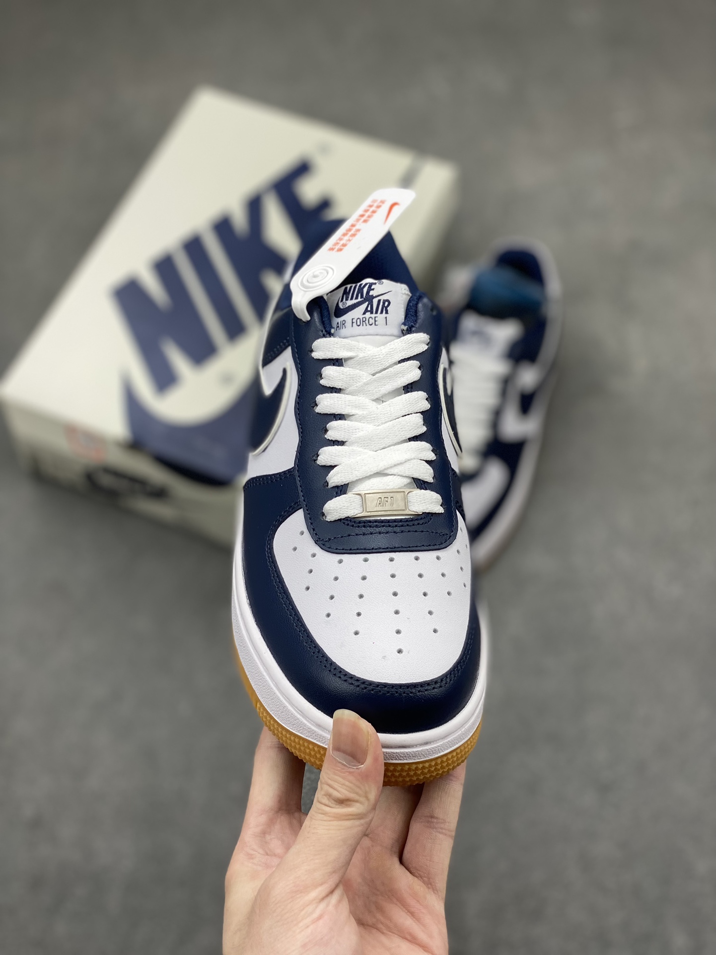 Nike Air Force 1 Low '07 White Deep Blue Sneakers 3 i1712942630 77 8