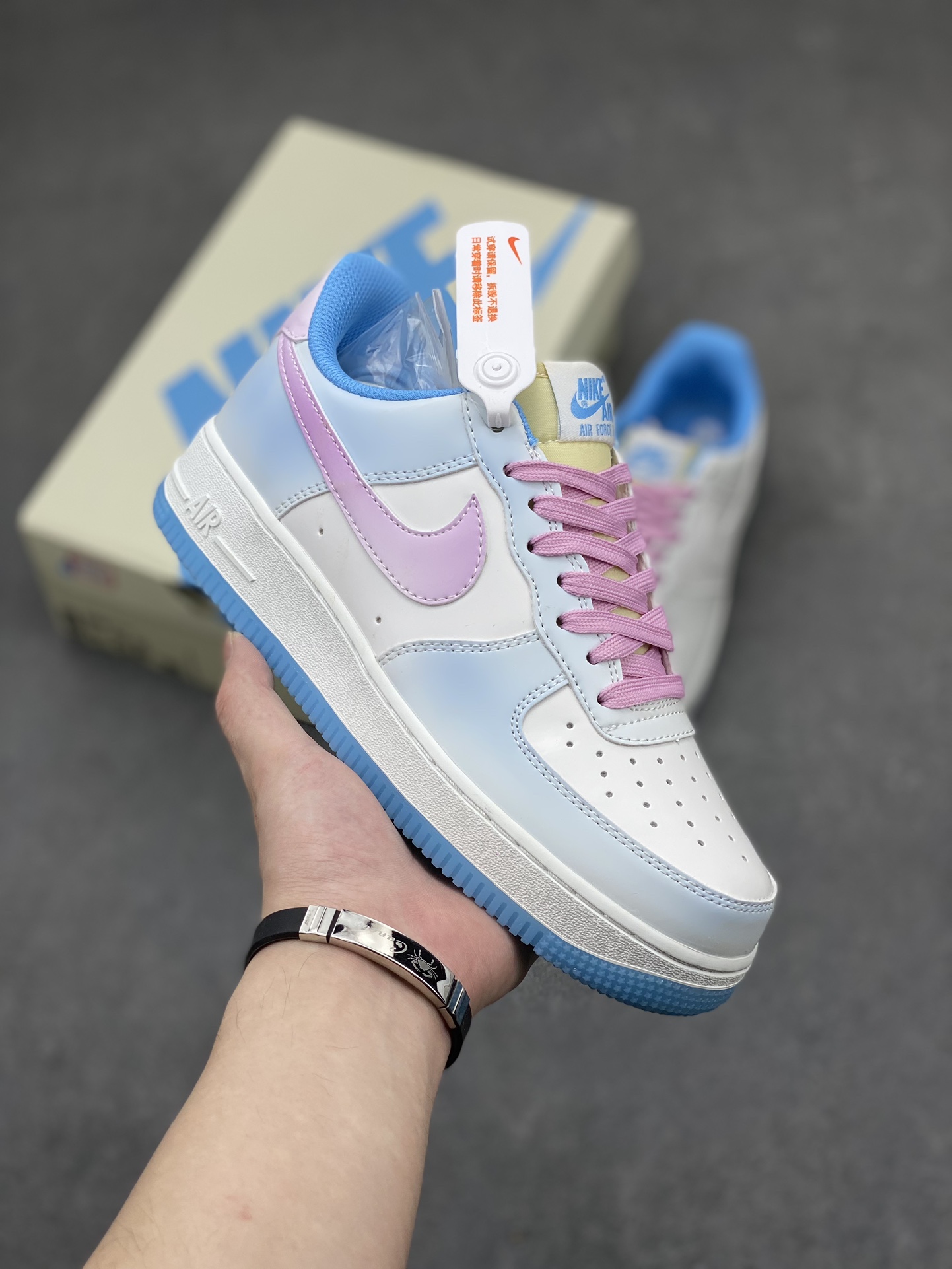 Nike Air Force 1 Low '07 White/Blue Casual Shoes - Limited Edition