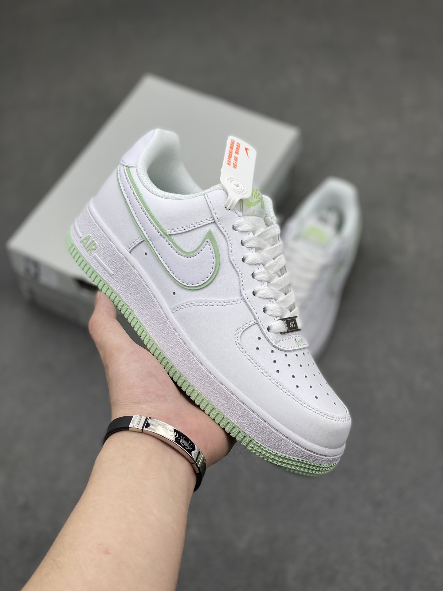 Nike Air Force 1 Low White Grey Mint, Low-Top Sneaker, DV0788-105