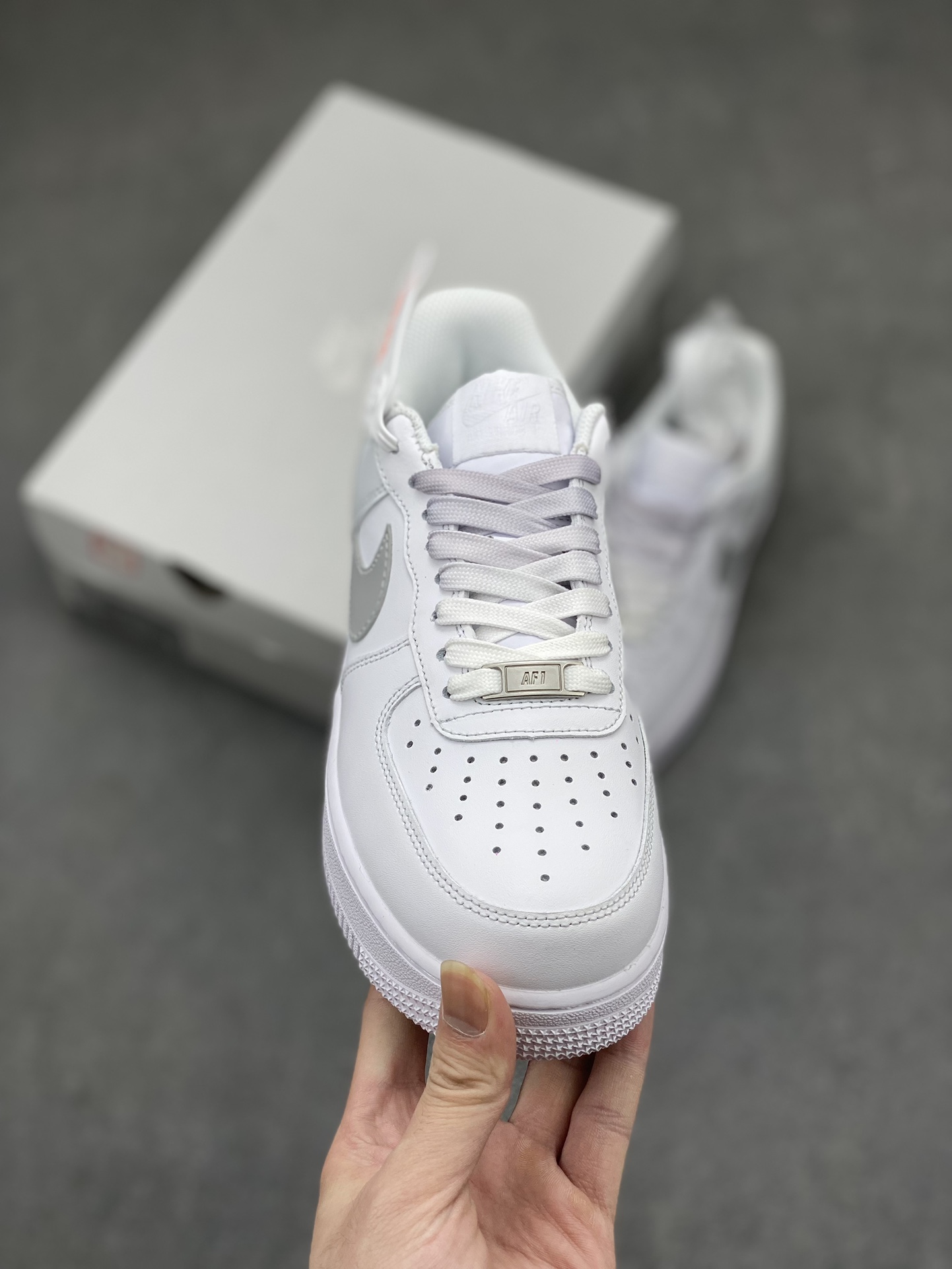 Nike Air Force 1 Low '07 Custom White/Grey Casual Sneakers FN0366-102 3 i1713030968 1406 4