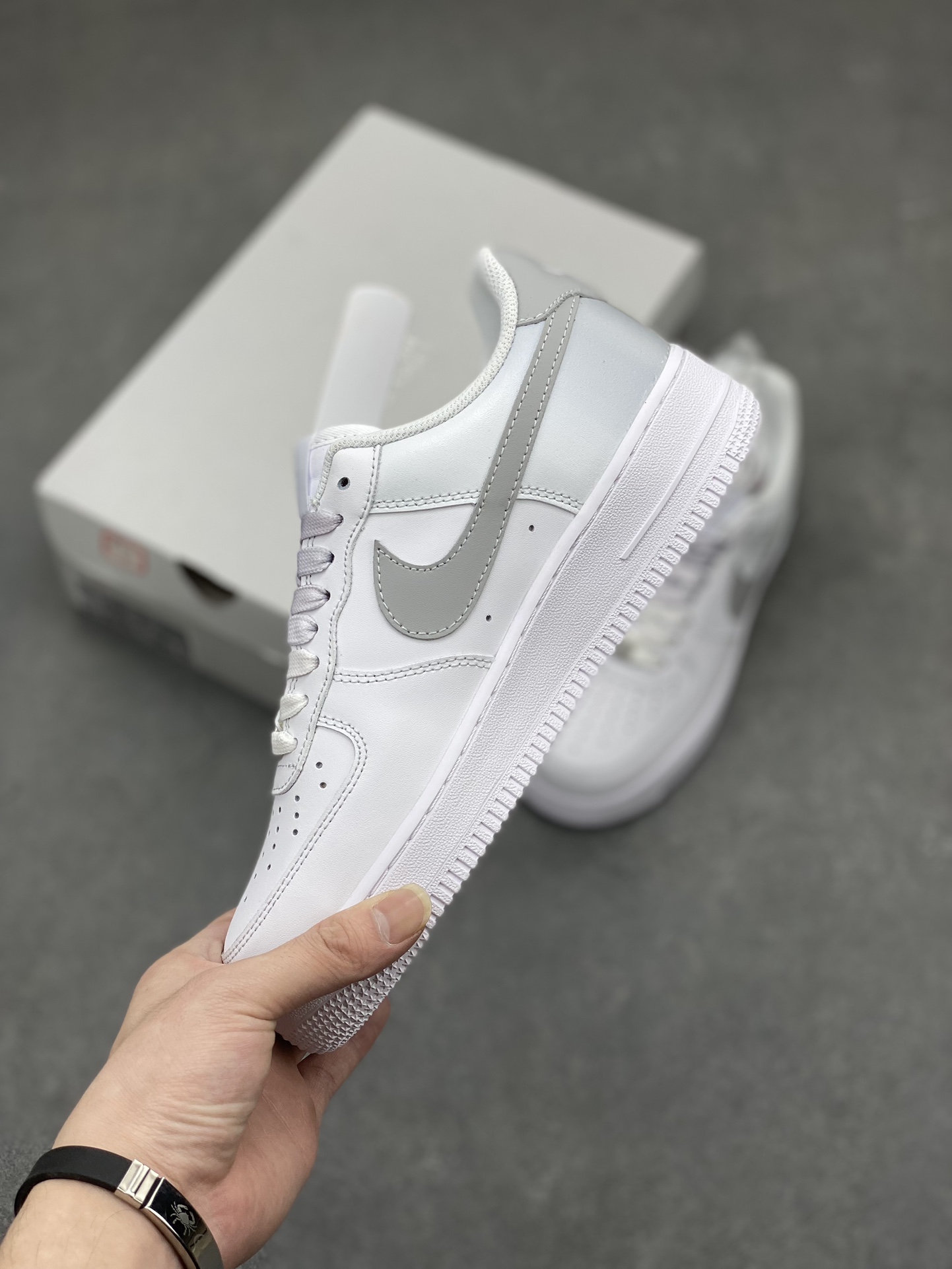 Nike Air Force 1 Low '07 Custom White/Grey Casual Sneakers FN0366-102 4 i1713030968 7931 2