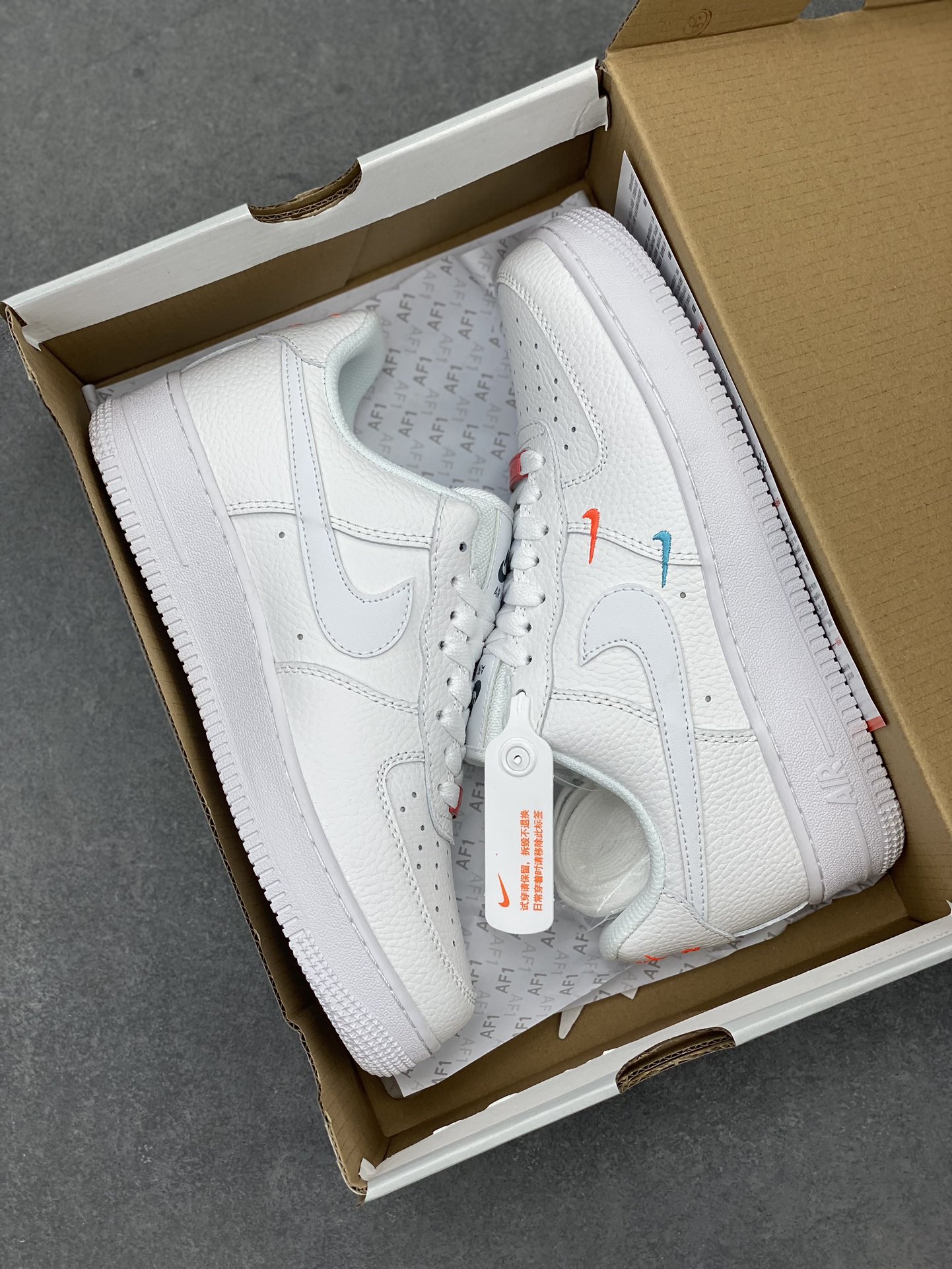 Nike Air Force 1 Low '07 White Multi-Swoosh CT1989-101 Sneakers 10 i1713031198 833 8