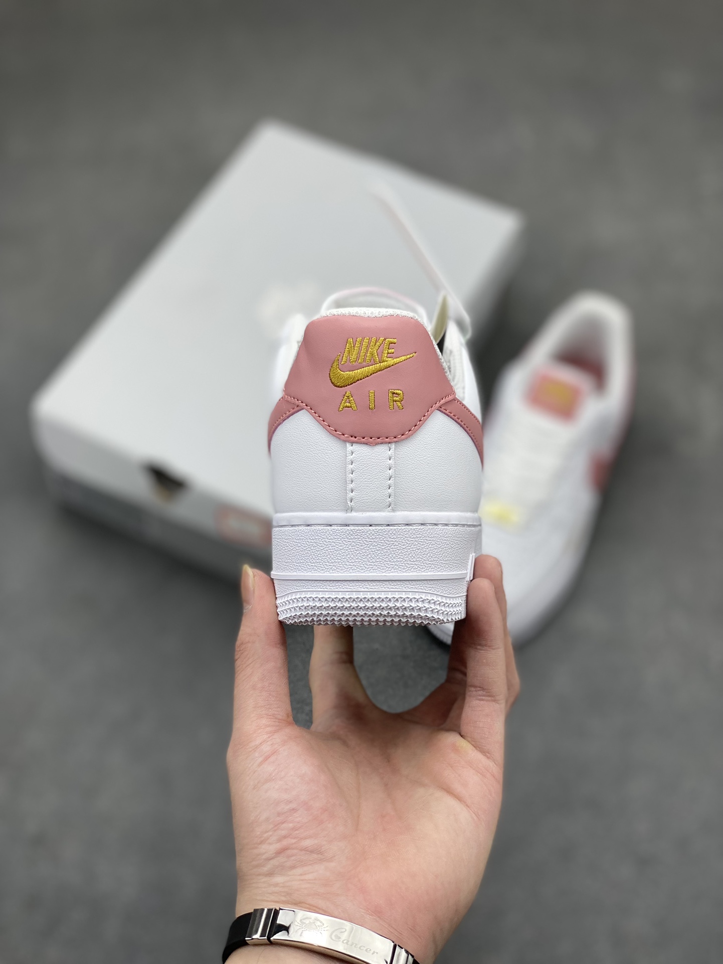 Nike Air Force 1 Low '07 White Pink Gold Women's Casual Sneakers 5 i1713031469 3354 5