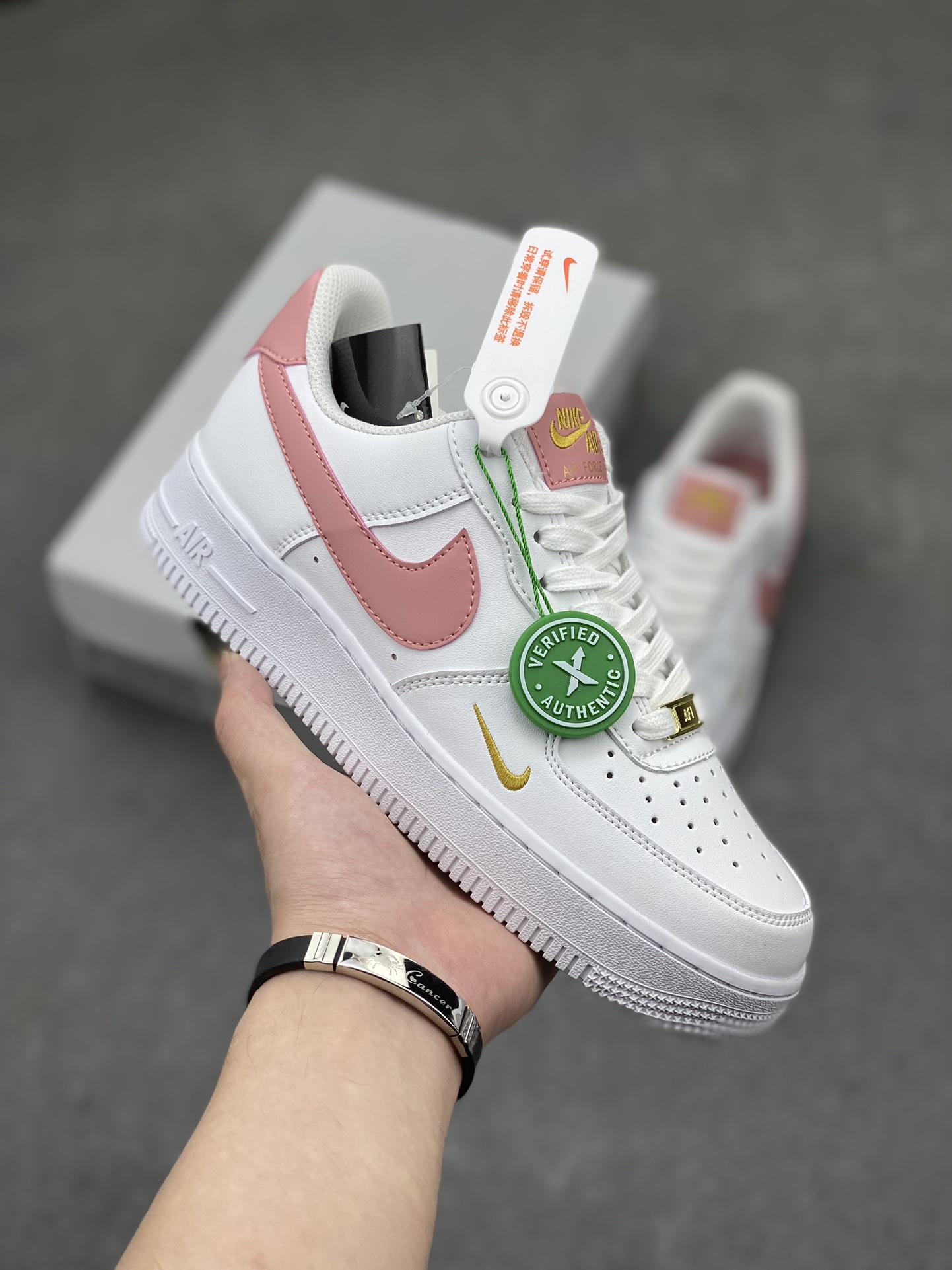 Nike Air Force 1 Low '07 White Pink Gold Women's Casual Sneakers 2 i1713031469 8003 3
