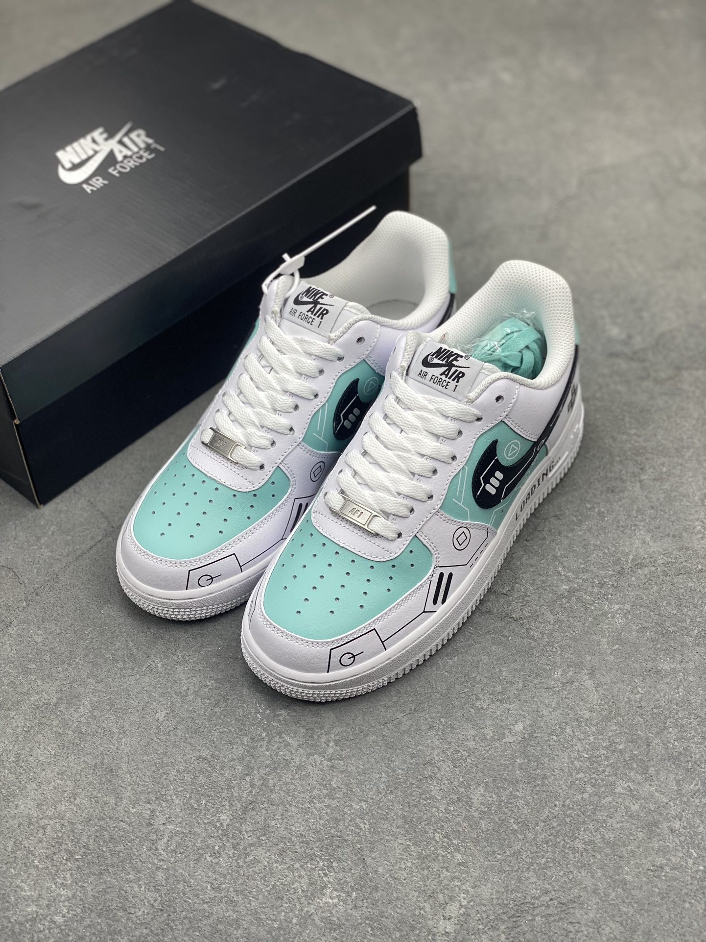 Nike Air Force 1 Low '07 PS5 Custom Ice Green - Limited Edition 9 i1713210501 2687 2