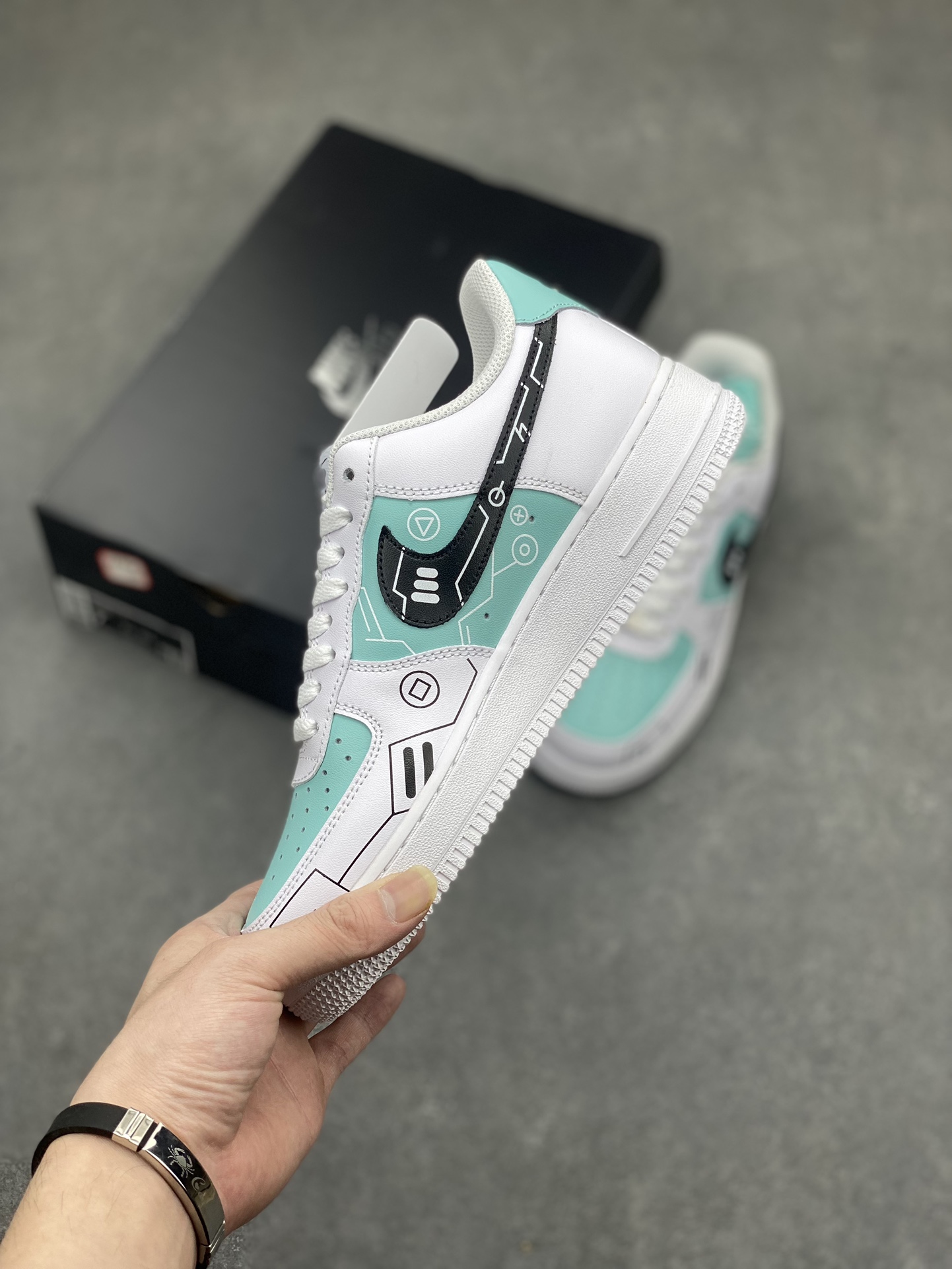 Nike Air Force 1 Low '07 PS5 Custom Ice Green - Limited Edition 4 i1713210501 6294 1