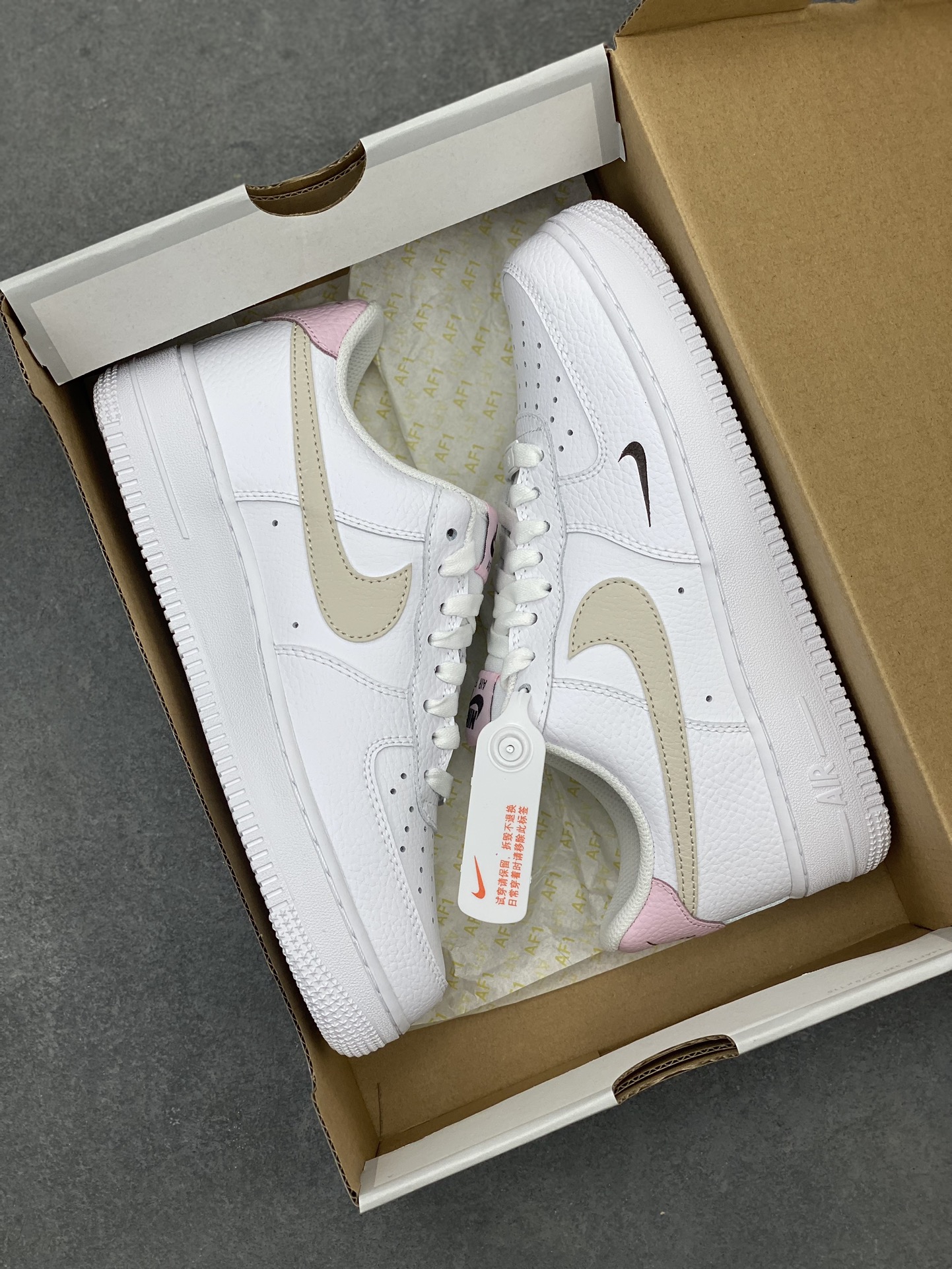 Nike Air Force 1 '07 Low White/Pink Women's Sneaker HF9992-100 10 i1713296472 4795 0