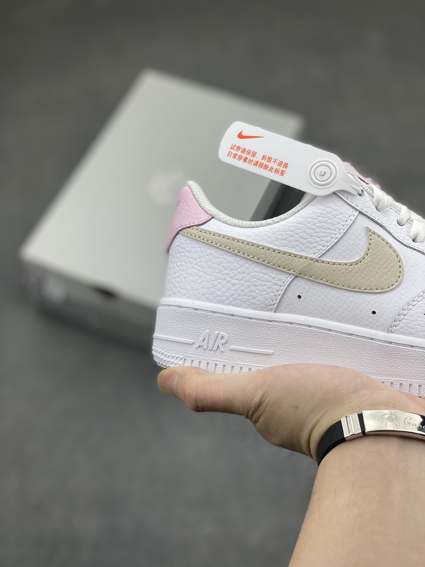 Nike Air Force 1 '07 Low White/Pink Women's Sneaker HF9992-100 6 i1713296473 6973 0