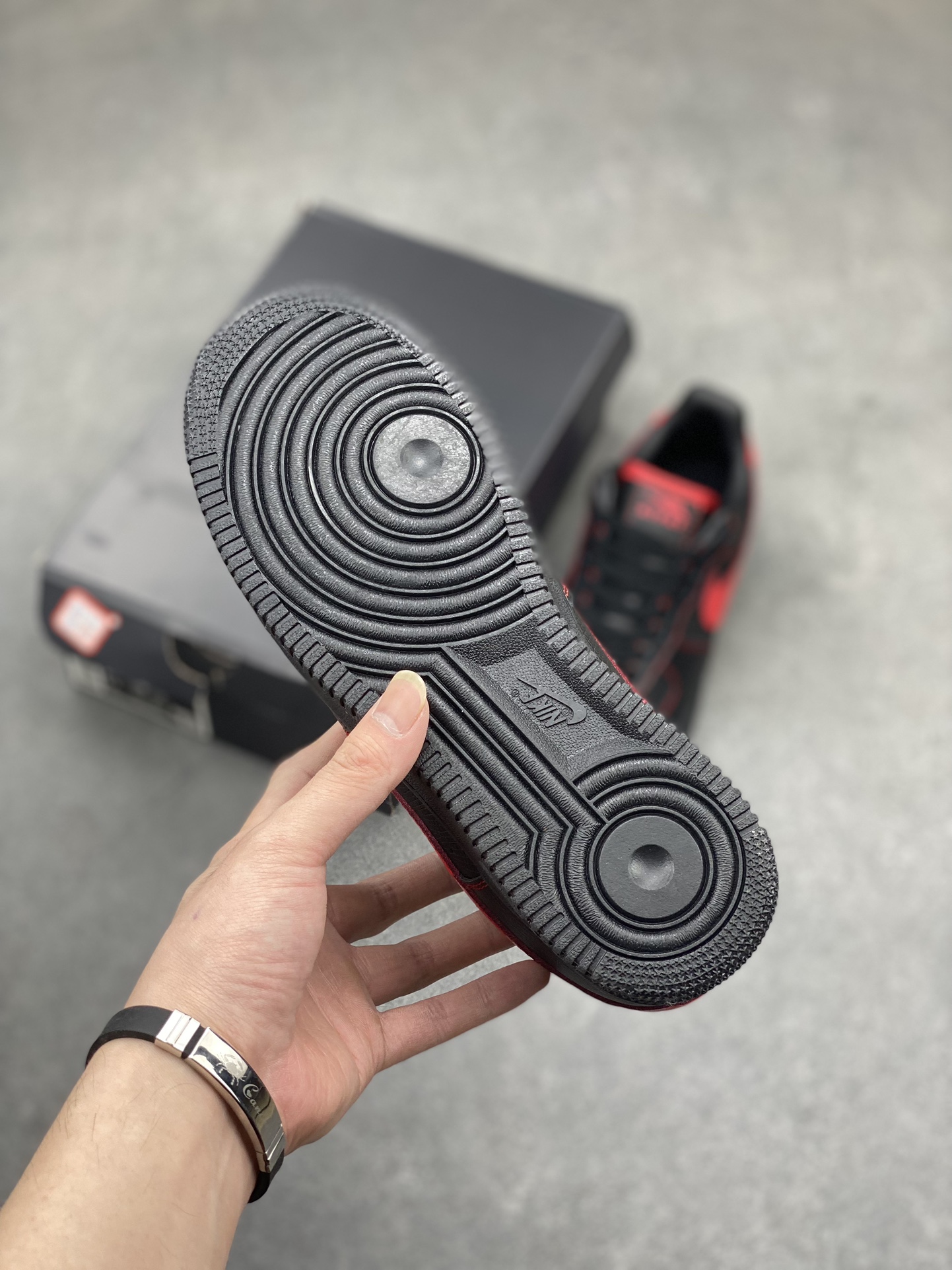 Nike Air Force 1 '07 Low Black/Red Casual Sneakers FQ3956-001 Size 36-45 7 i1713296524 2551 0