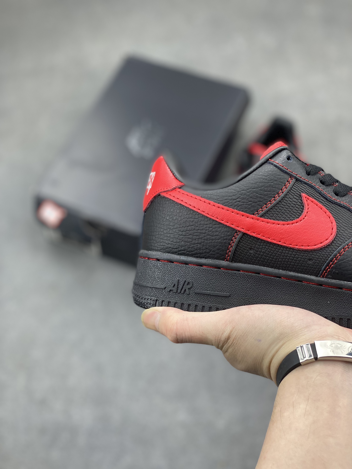 Nike Air Force 1 '07 Low Black/Red Casual Sneakers FQ3956-001 Size 36-45 6 i1713296524 704 0