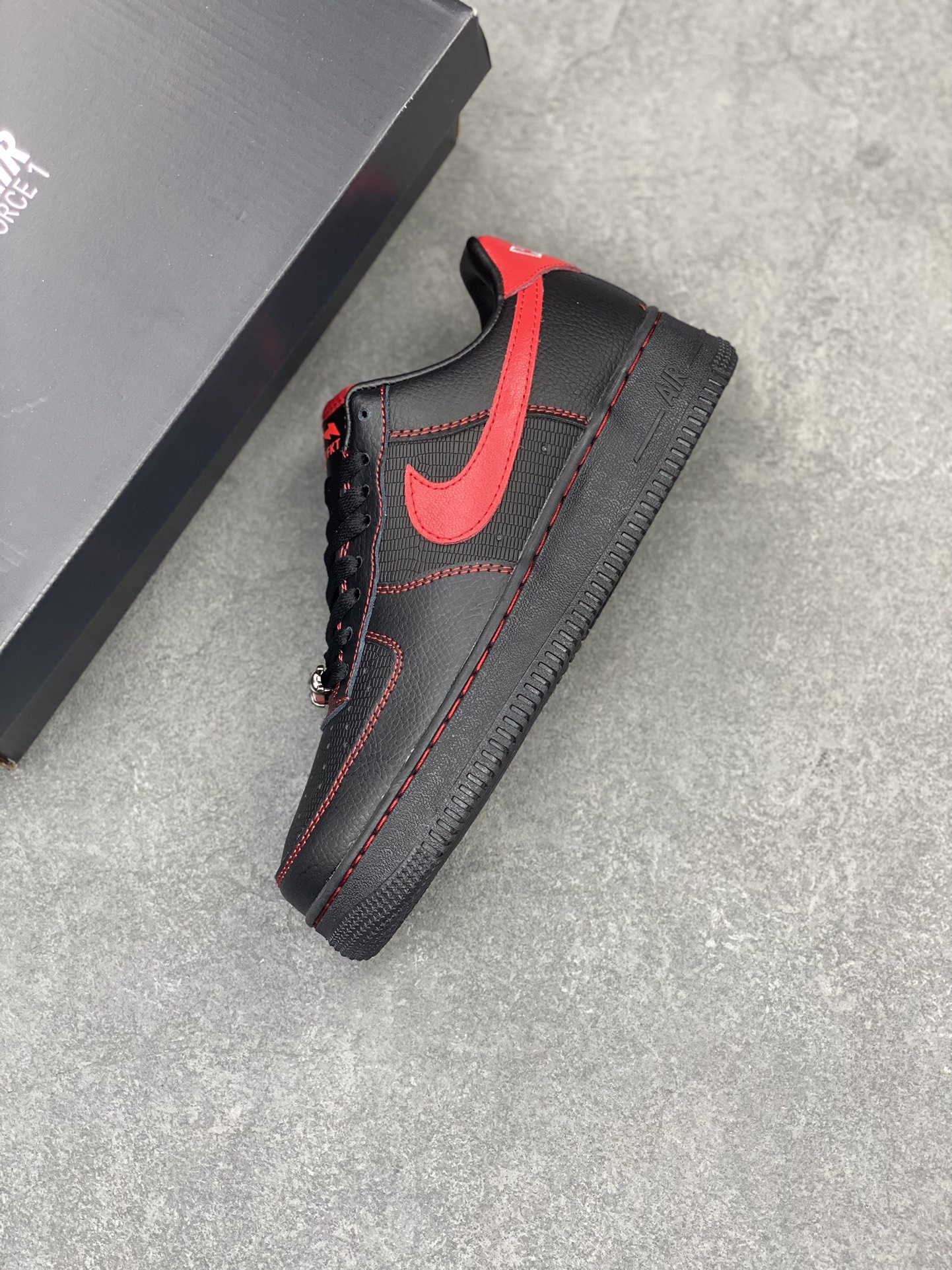 Nike Air Force 1 '07 Low Black/Red Casual Sneakers FQ3956-001 Size 36-45 8 i1713296525 7116 0